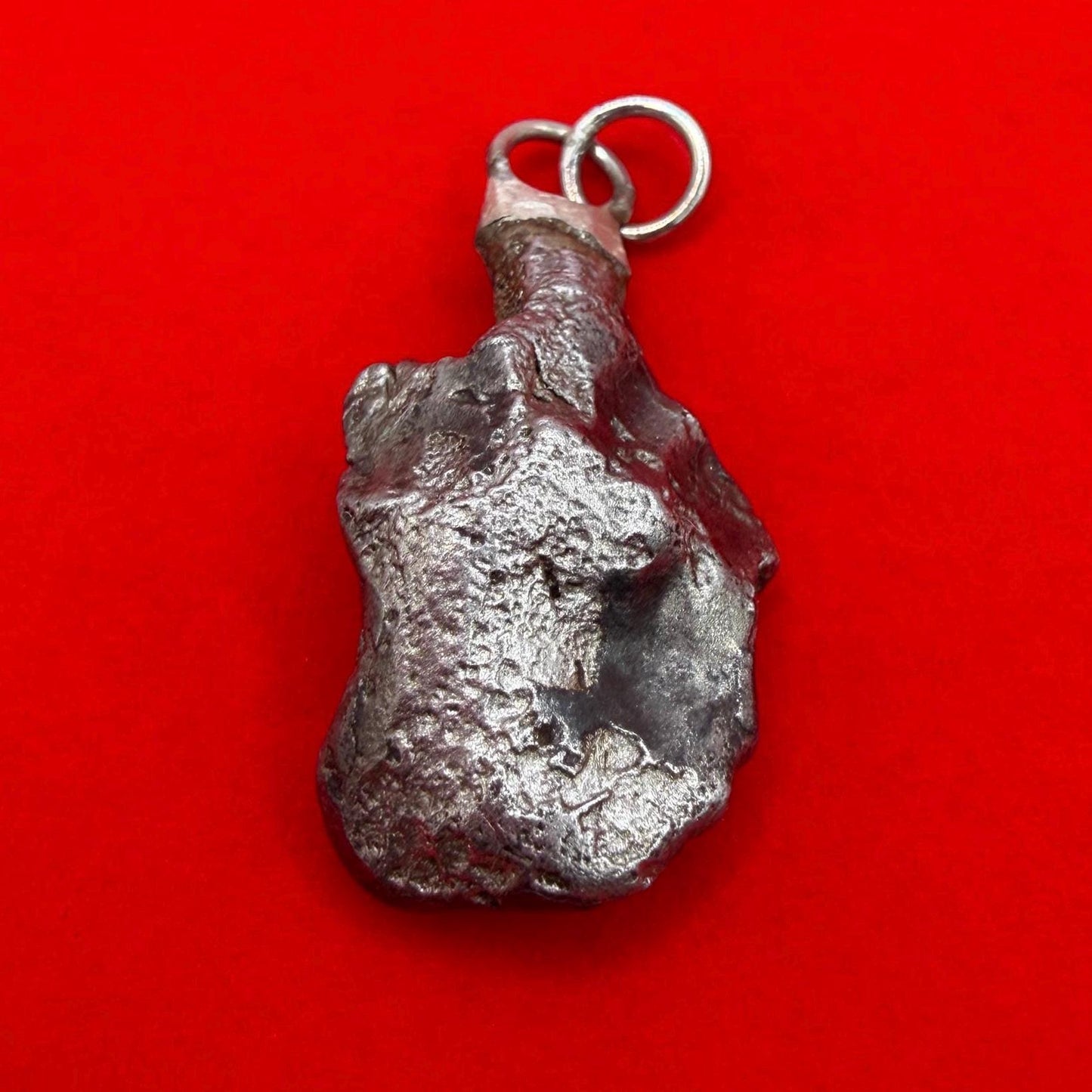 Sikhote-Alin Iron Meteorite Pendant: Astronomy Space Gift, 10.16g