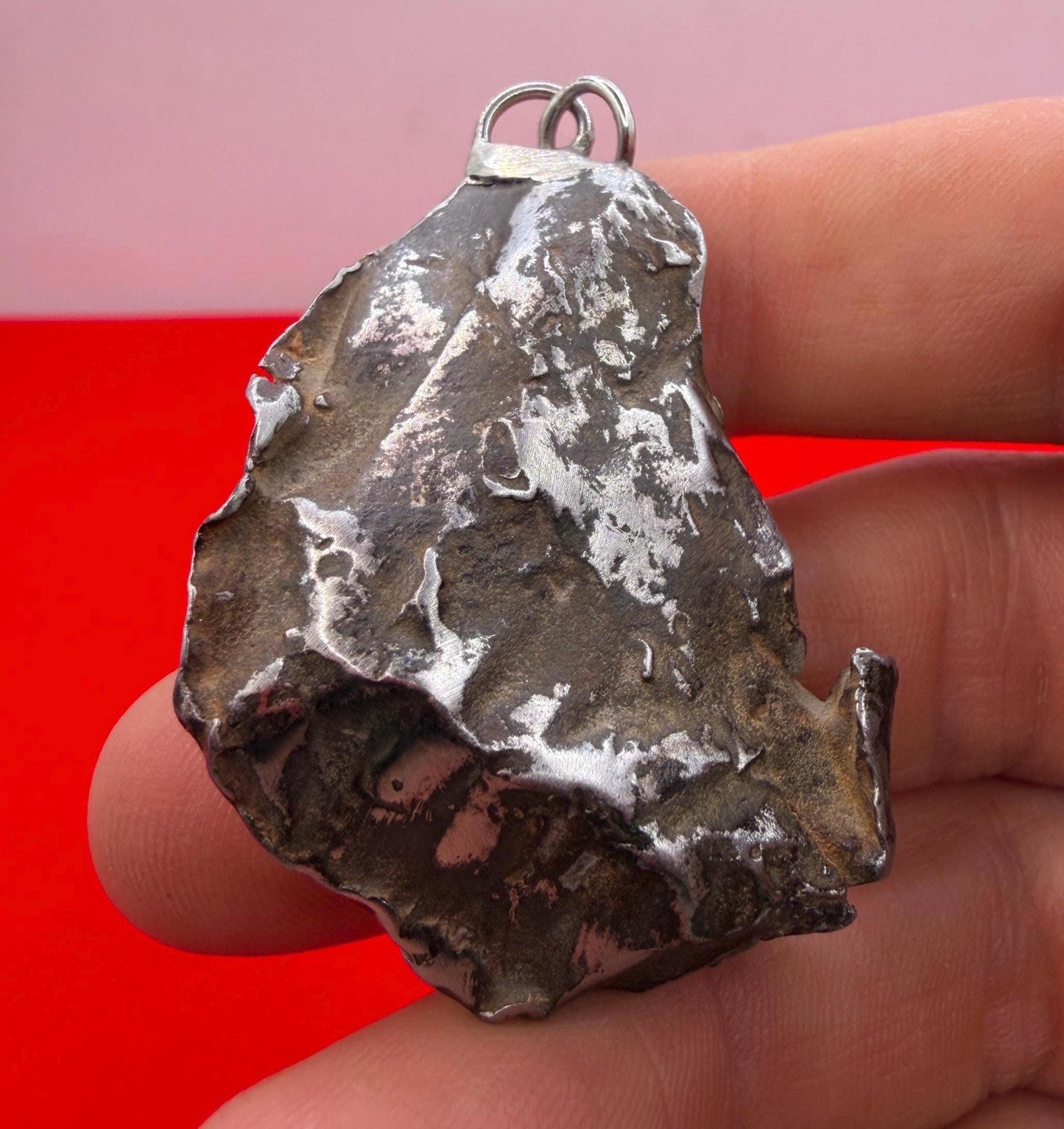 Gebel Kamil Iron Meteorite Pendant, Egypt, Authentic Meteorite, 55.15g