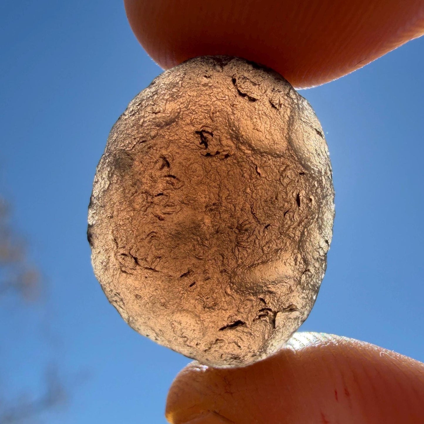 Saffordite Stone: Rare Cintamani, Arizona Tektite -5.48 Grams