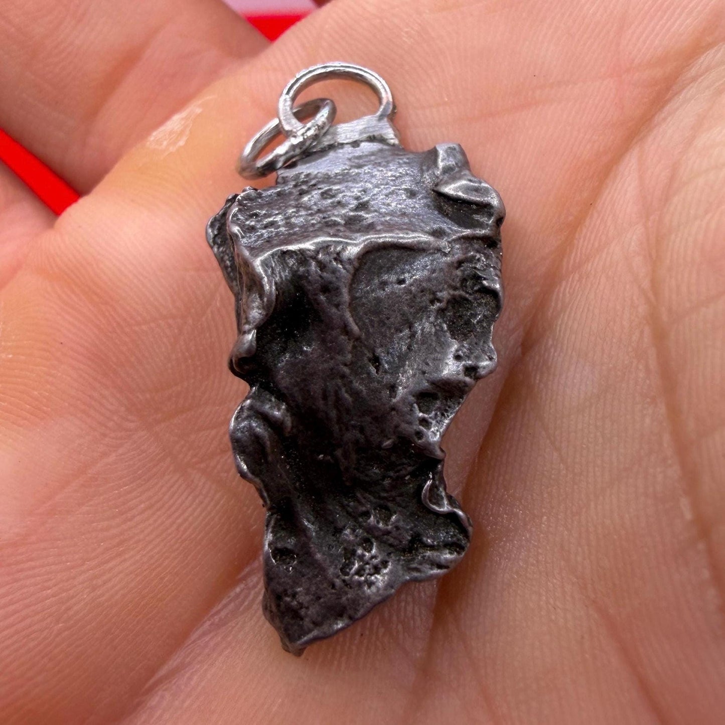 Sikhote-Alin Iron Meteorite Pendant: Astronomy Space Gift, 8.93g