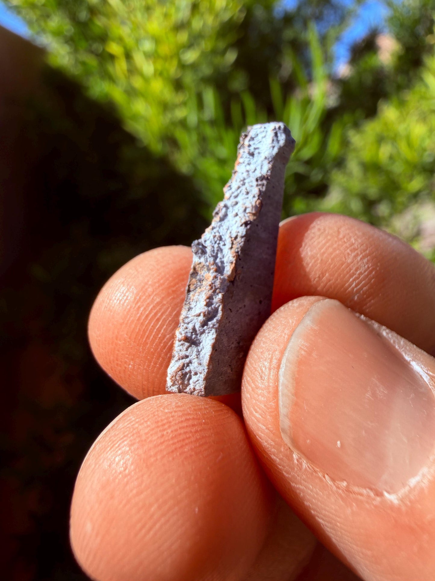 NWA 16315 Lunar Melt Breccia Meteorite Slice, Authentic Moon Rock, Mauritania, 1.26g