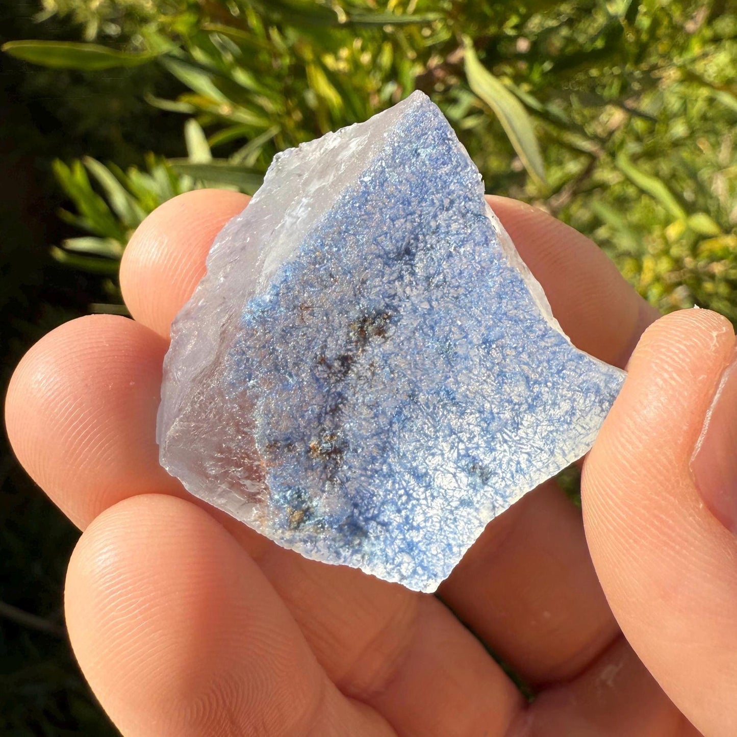 Blue Dumortierite Crystal: Brazilian Crystal for Reiki and Meditation, 23.70g/118.5ct