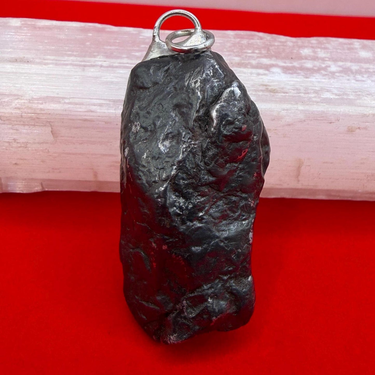 Aletai Meteorite Pendant: Celestial Space Jewelry, Space Gift, 41.32g