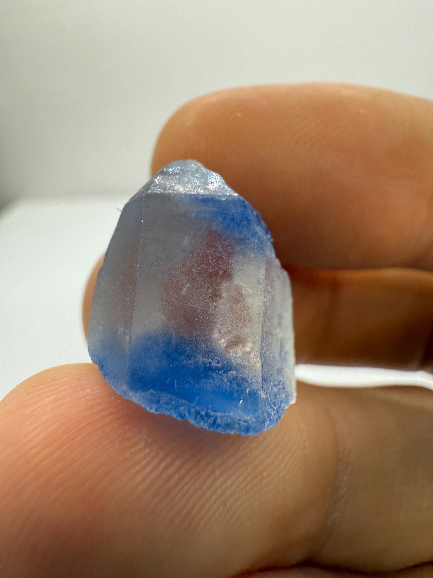 Rare Blue Dumortierite Crystal: Brazilian Gemstone for Collectors, 4.37g/21.9ct