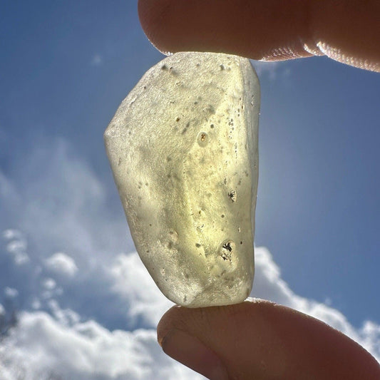 Libyan Desert Glass: Golden Tektite, Manifestation Talisman, 19.42 grams