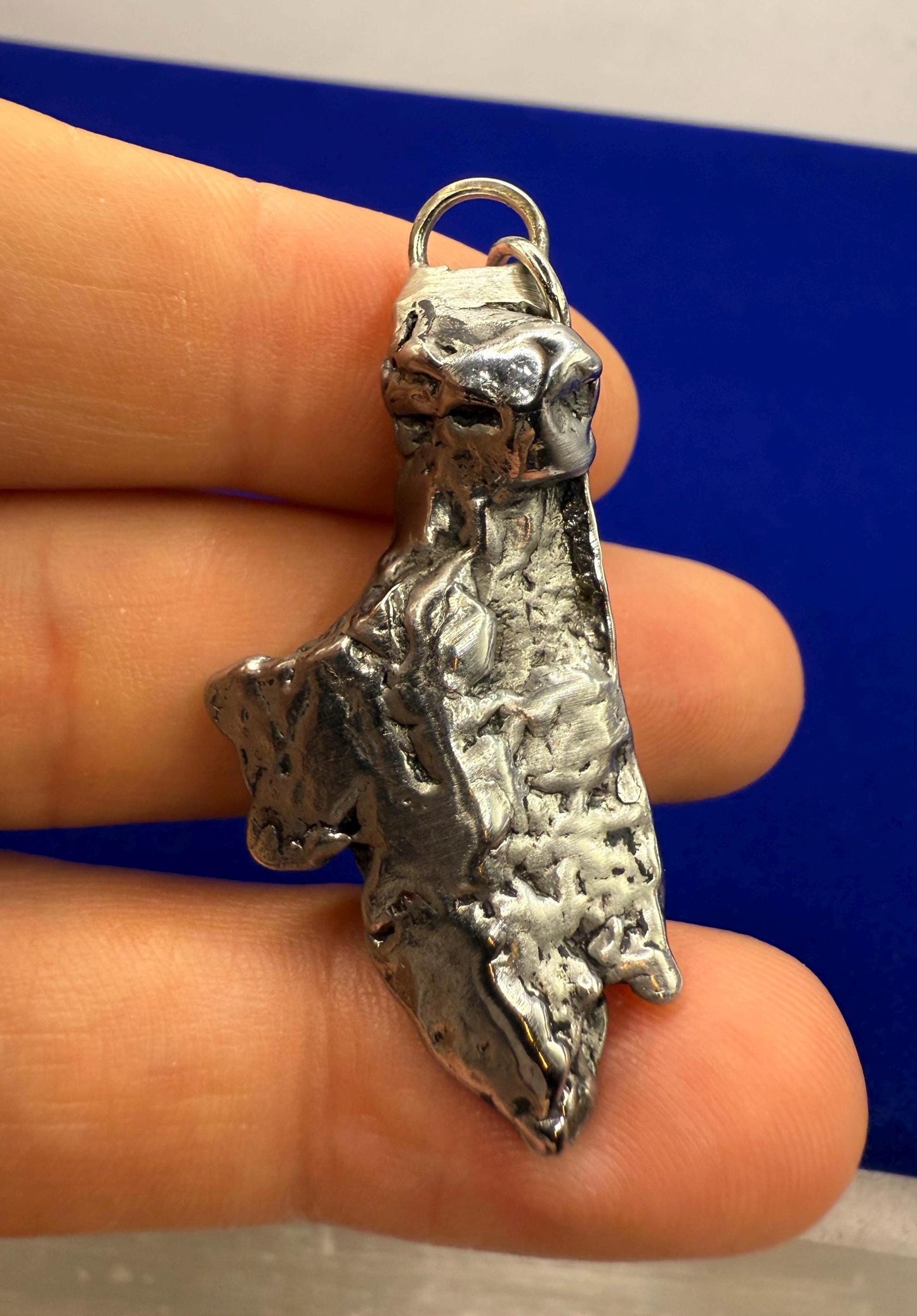 Aletai Meteorite Pendant: Cosmic Jewelry, Authentic Space Jewelry, 21.83 grams