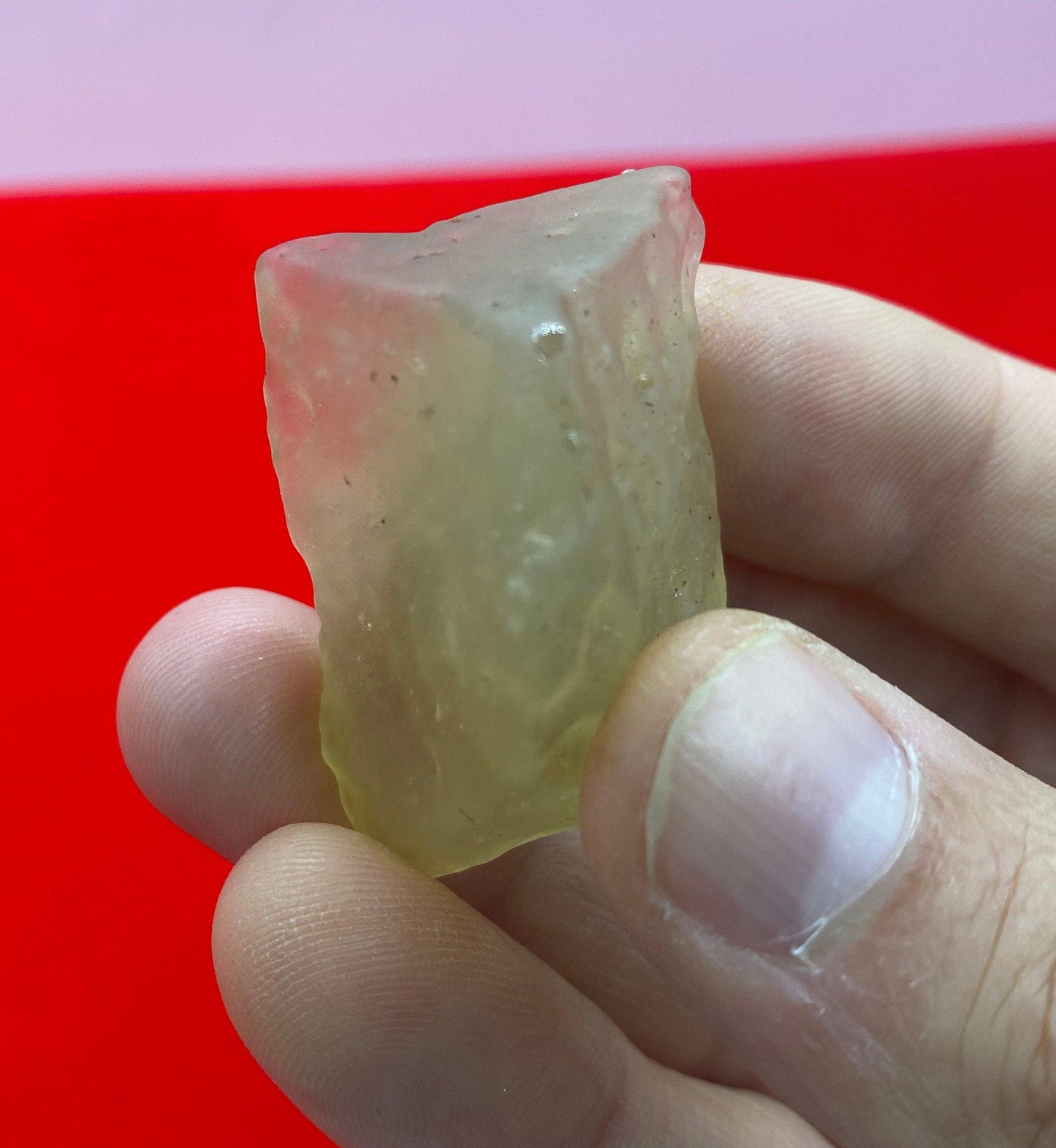 Libyan Desert Glass: Golden Tektite Talisman, 20.20 grams