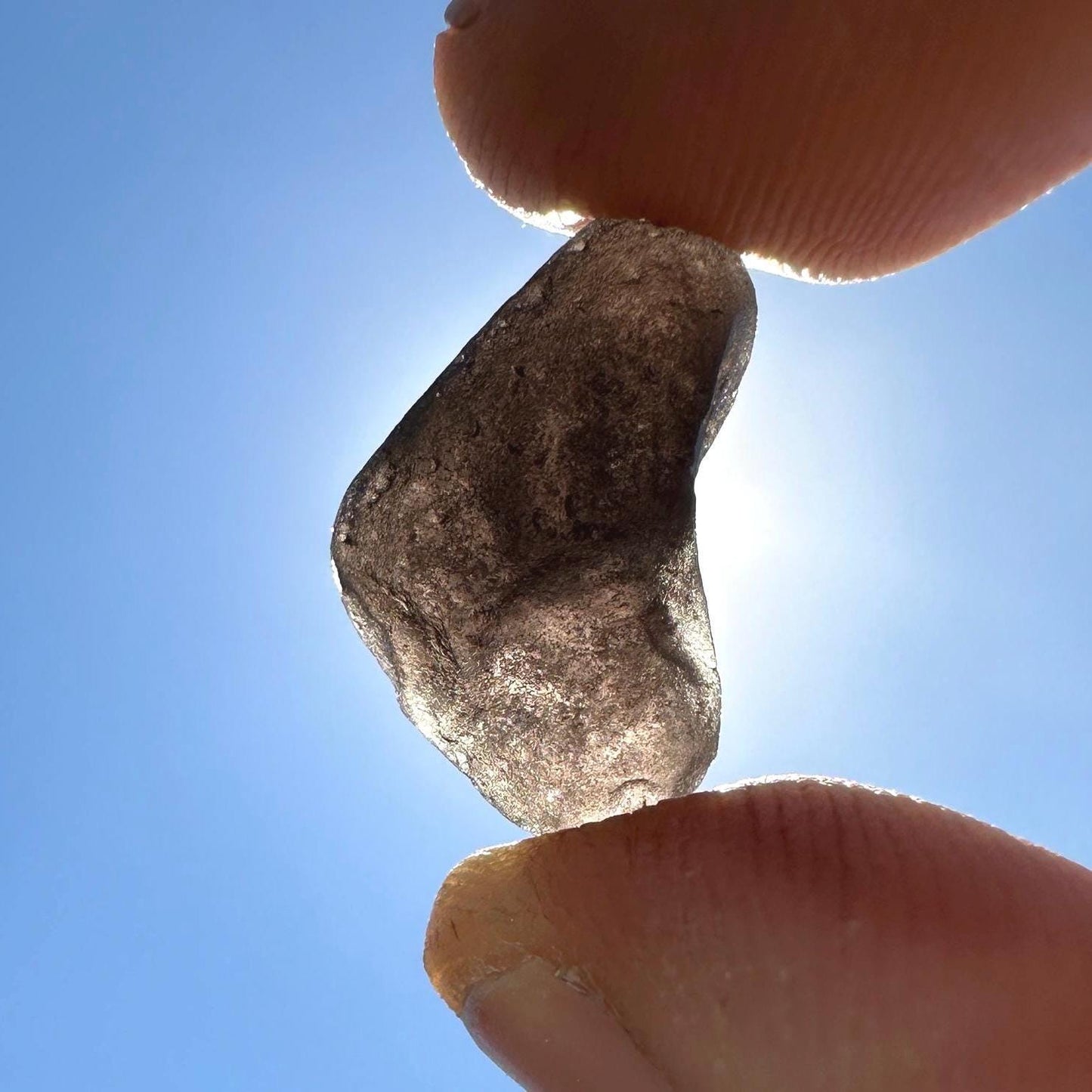 Saffordite Specimen: Arizona Cintamani Stone, Metaphysical Obsidian, Pseudo-Tektite, 1.95 grams