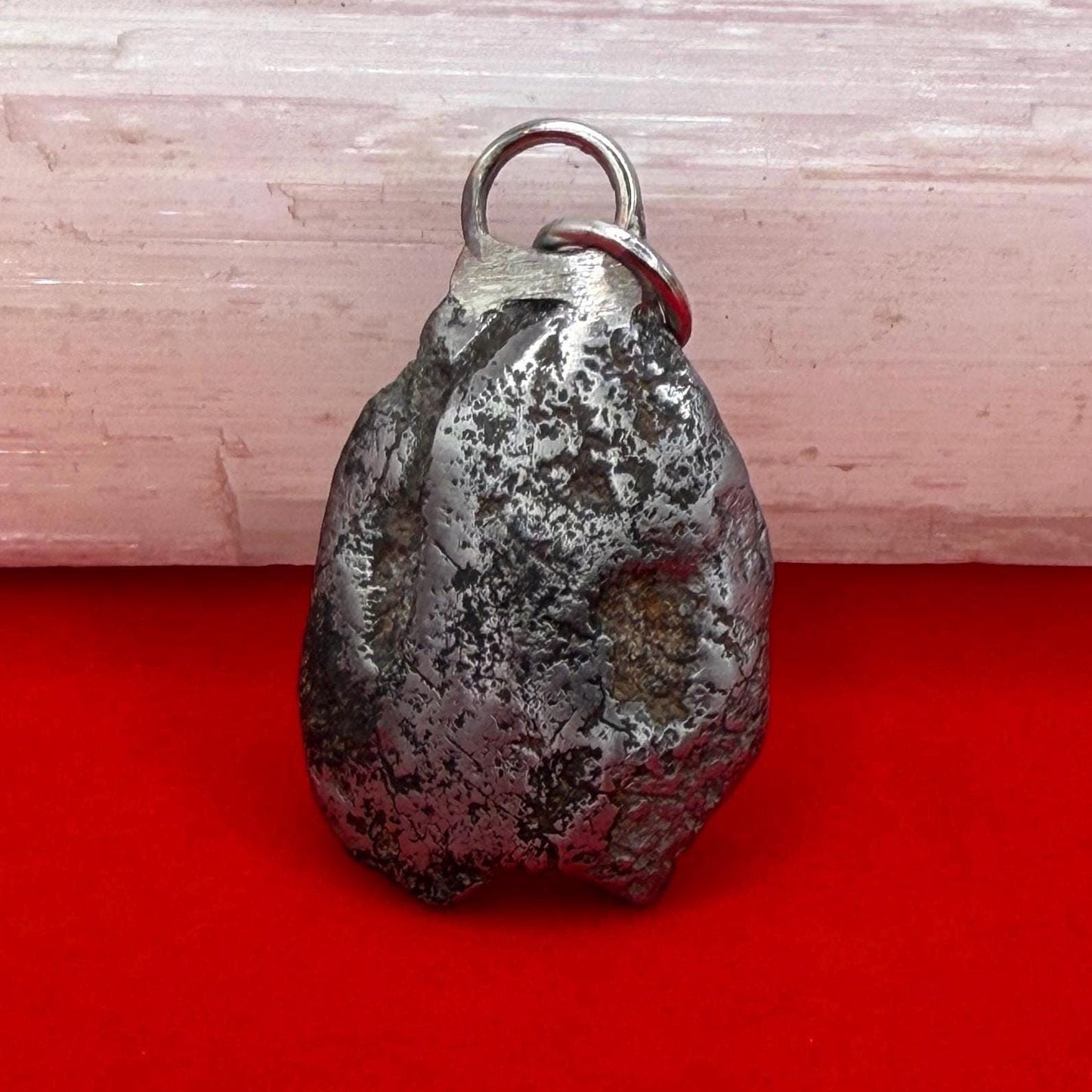 Sikhote-Alin Iron Meteorite Pendant: Astronomy Space Gift, 10.18g