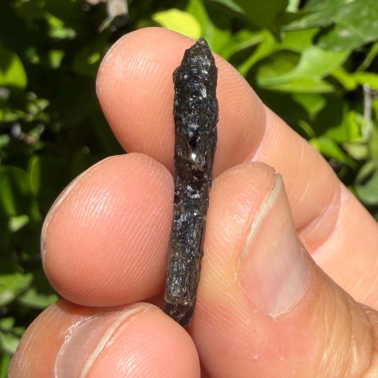 Authentic Moldavite Tektite Specimen: 2.80 grams, Reiki Talisman