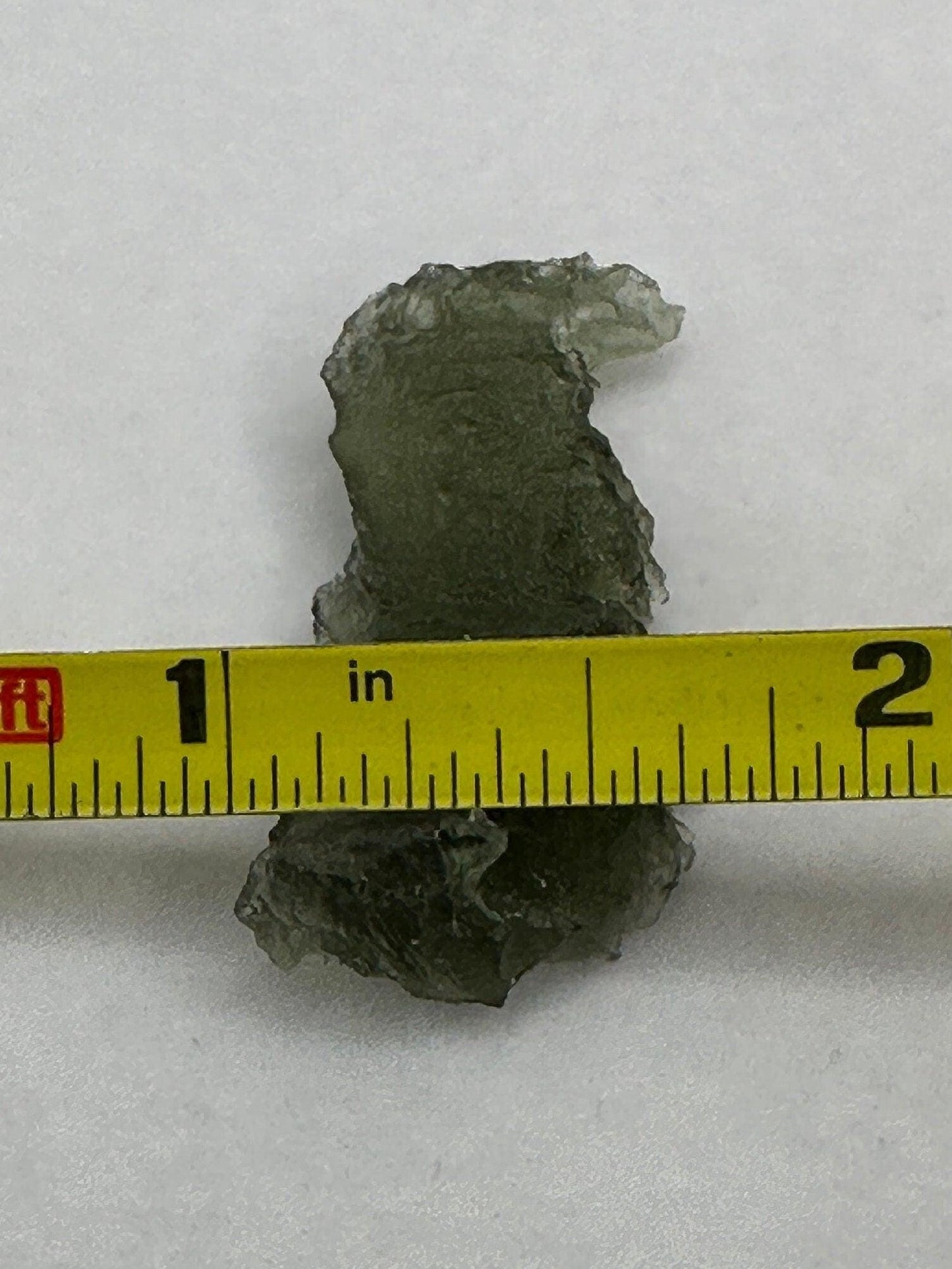Moldavite Tektite Specimen, Forest Green Crystal (2.90 grams)