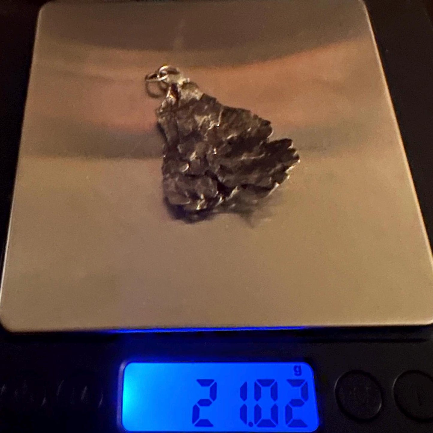 Campo del Cielo Meteorite Pendant: Rare Iron Space Gift, 21.02 grams