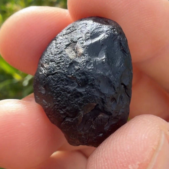 Saffordite Cintamani Stone Specimen: Rare Arizona Pseudo-Tektite, 7.49 grams