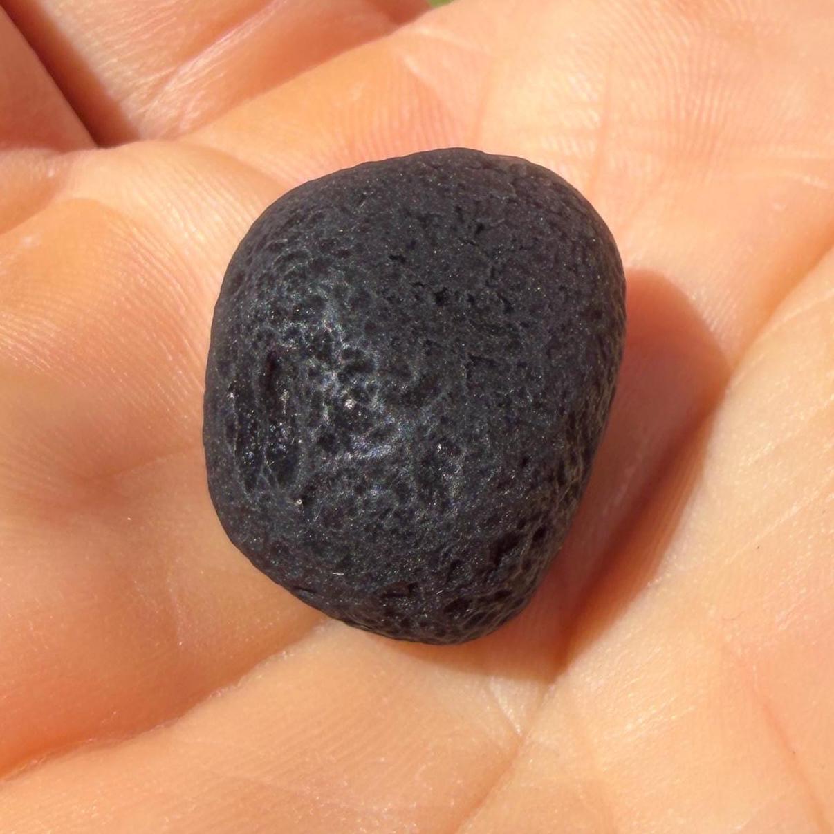 Saffordite Stone, Rare Cintamani, Elongated, Arizona, Pseudo Tektite, 5.84 Grams