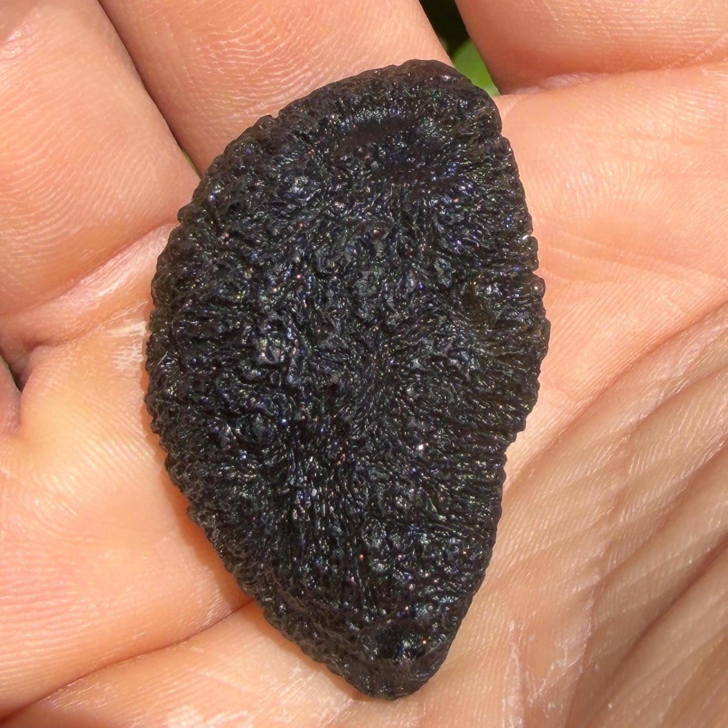 Authentic Moldavite Tektite Specimen, Reiki Healing Crystal, 13.99g/69.95ct