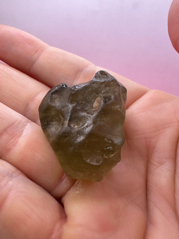 Rare Green Libyan Desert Glass Tektite: Manifestation Talisman, 18.73 grams