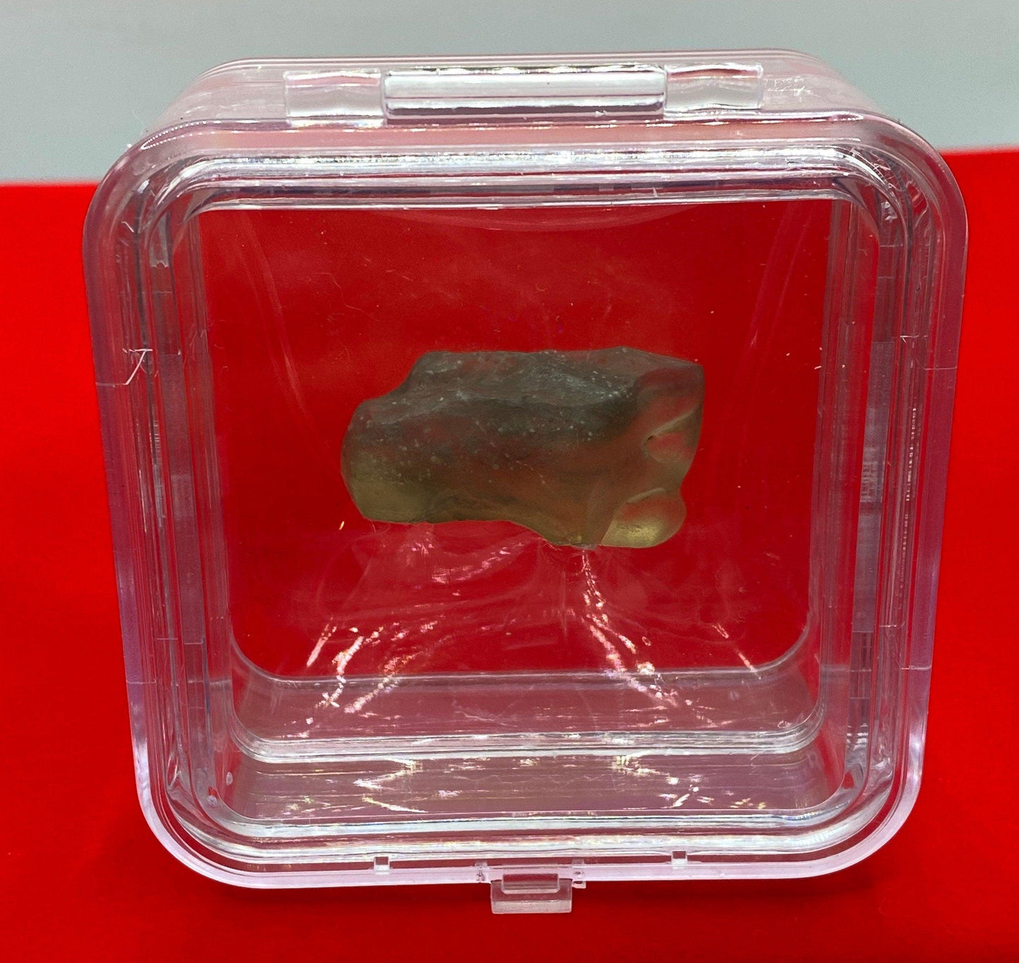 Libyan Desert Glass Tektite: Golden Green Talisman with Sand, 16.13 grams