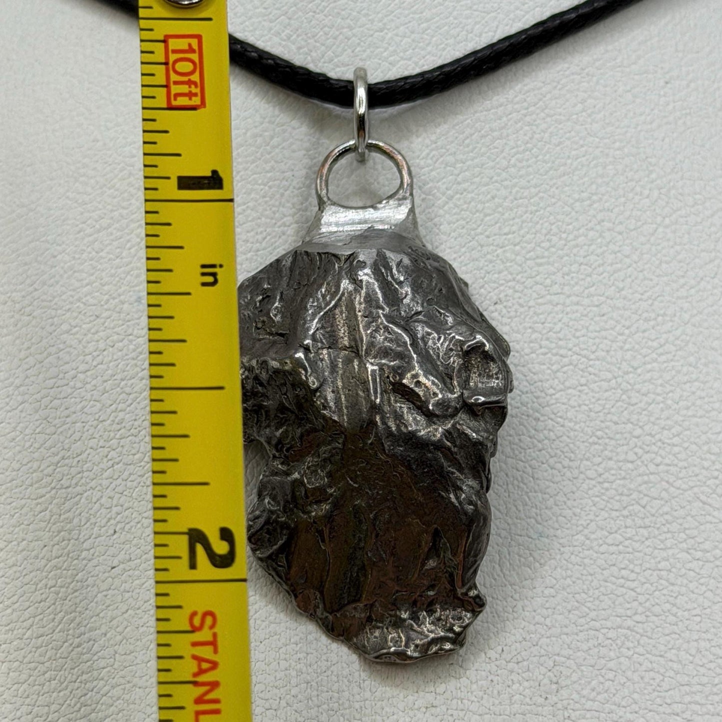 Gebel Kamil Iron Meteorite Pendant, 17.31 grams, Egypt, Authentic Meteorite