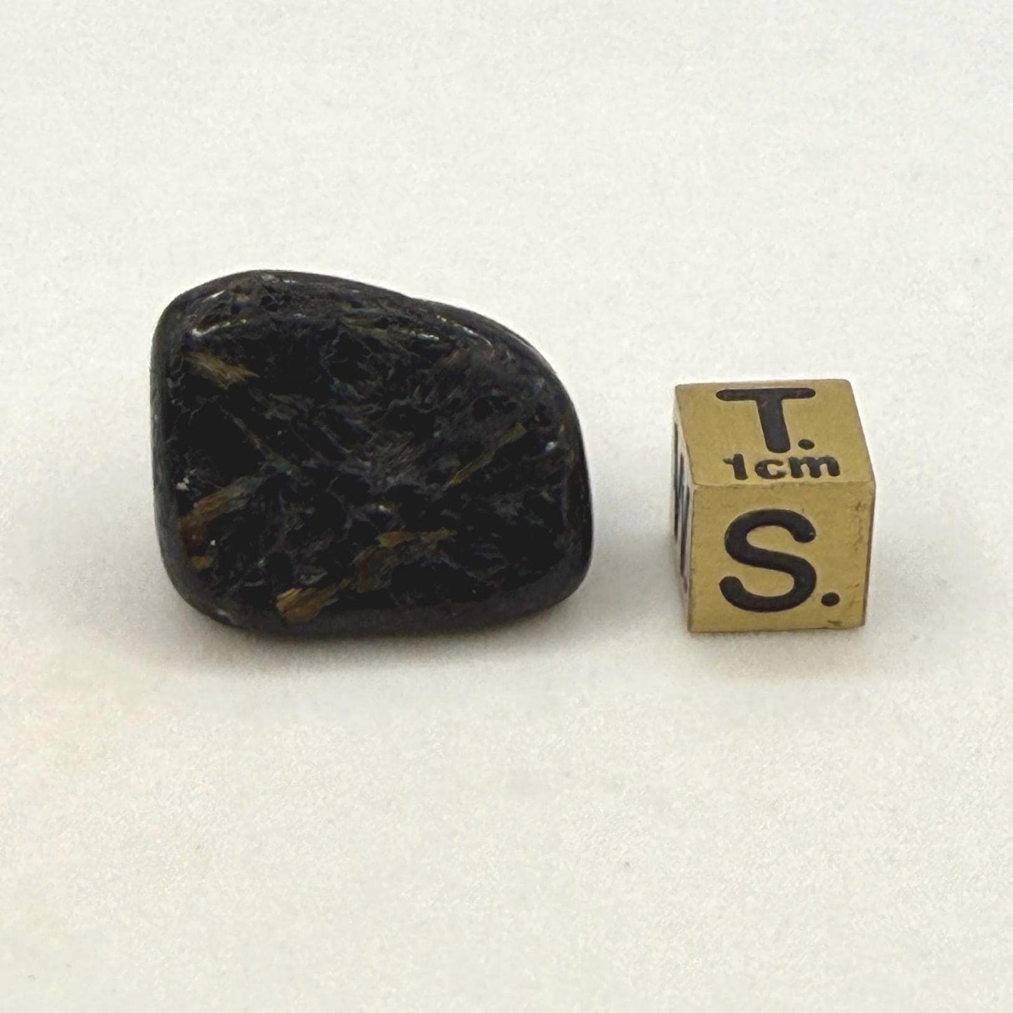Greenland Nuummite Stone: Ancient Iridescent Gemstone, 12.70 grams