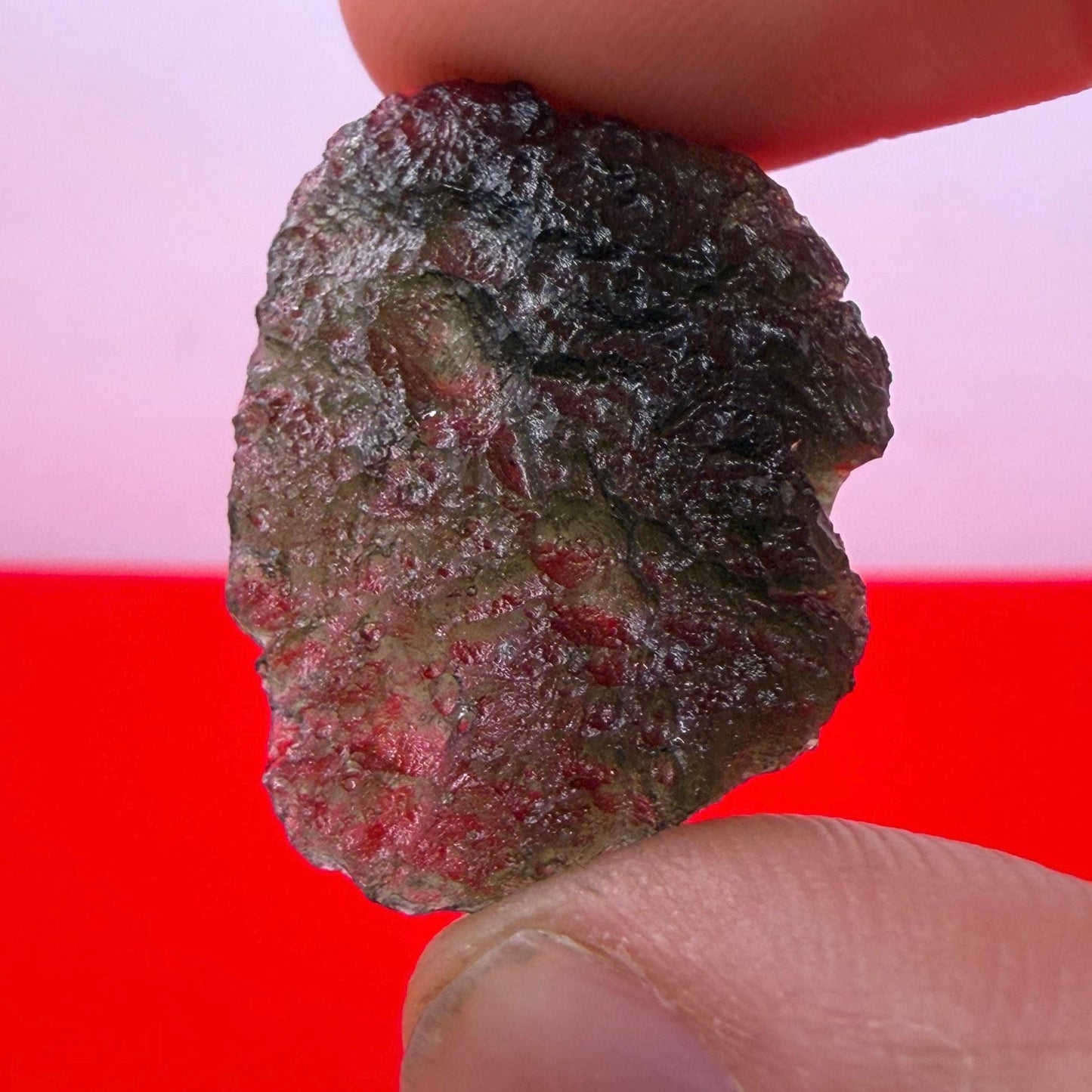 Authentic Moldavite Tektite Specimen: 4.37 grams, Reiki Talisman