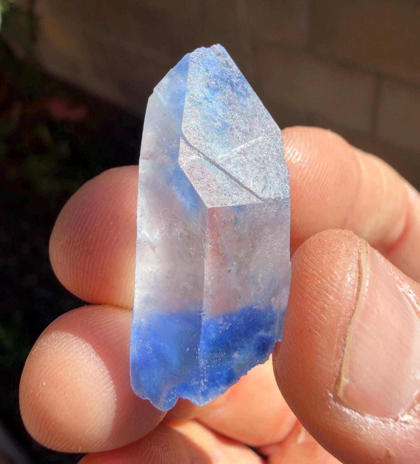 Rare Blue Dumortierite Crystal: Brazilian Gemstone for Reiki and Meditation, 8.40g/42ct