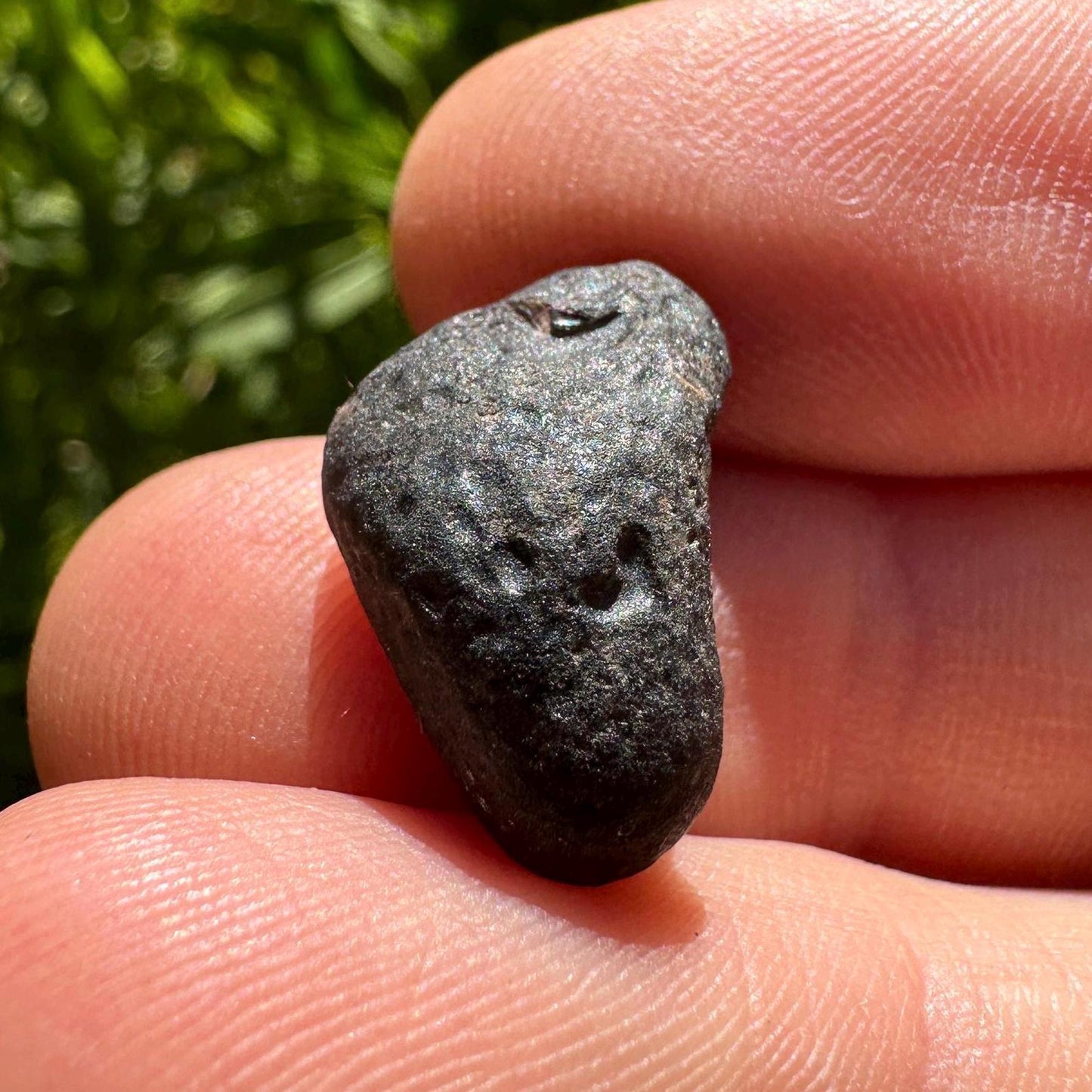 Saffordite Specimen: Arizona Cintamani Stone, Metaphysical Obsidian, Pseudo-Tektite, 1.95 grams