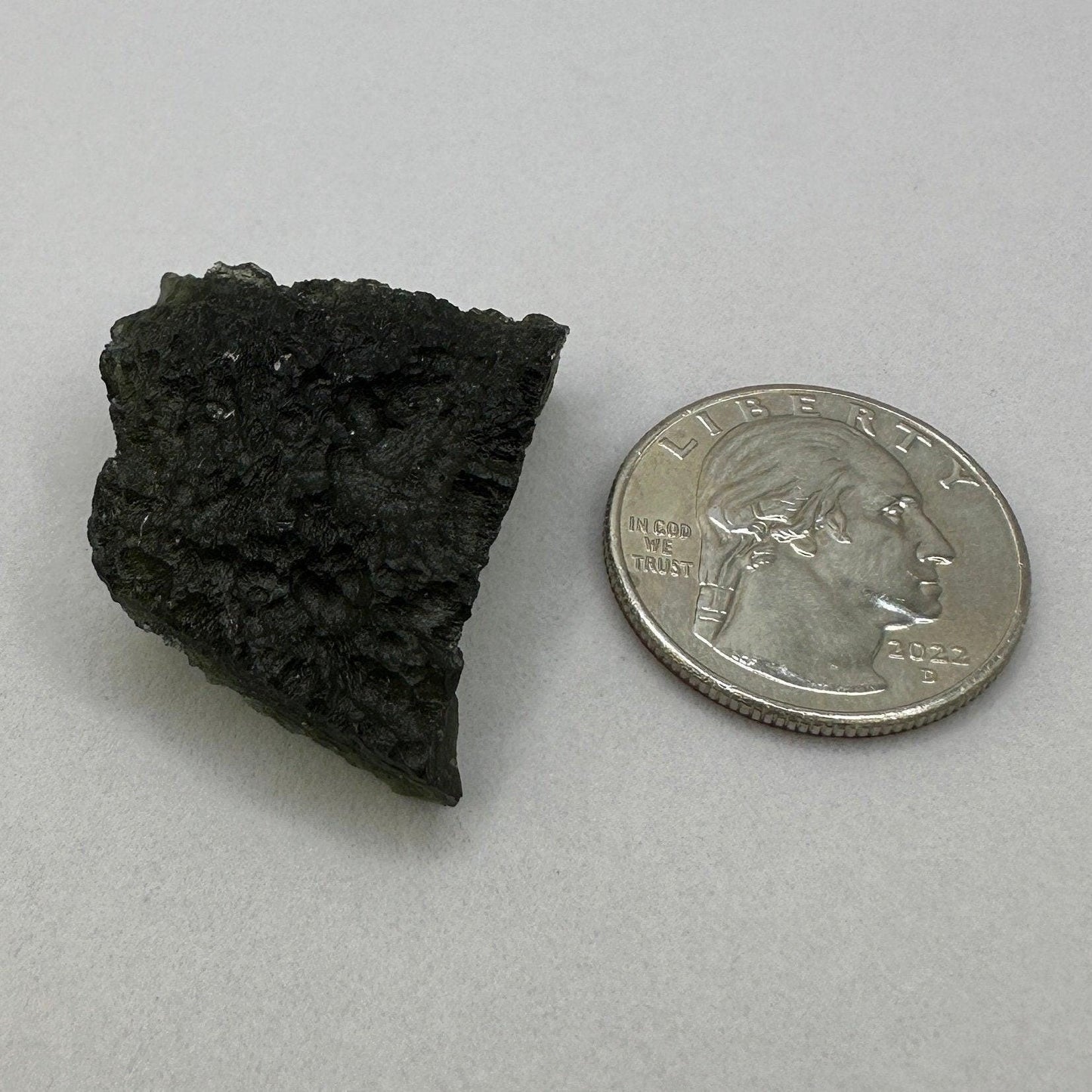 Authentic Moldavite Tektite Specimen: Spiritual Talisman, 8.56 grams