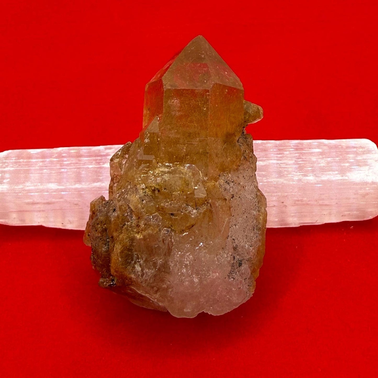 Golden Rutilated Quartz Crystal: Brazilian Fine Crystal, 18.98g