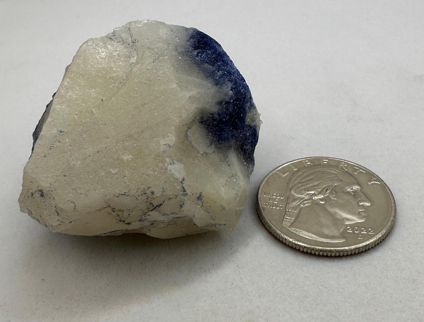 Raw Dumortierite Crystal, Vibrant Blue Mineral Specimen (58.73 grams)
