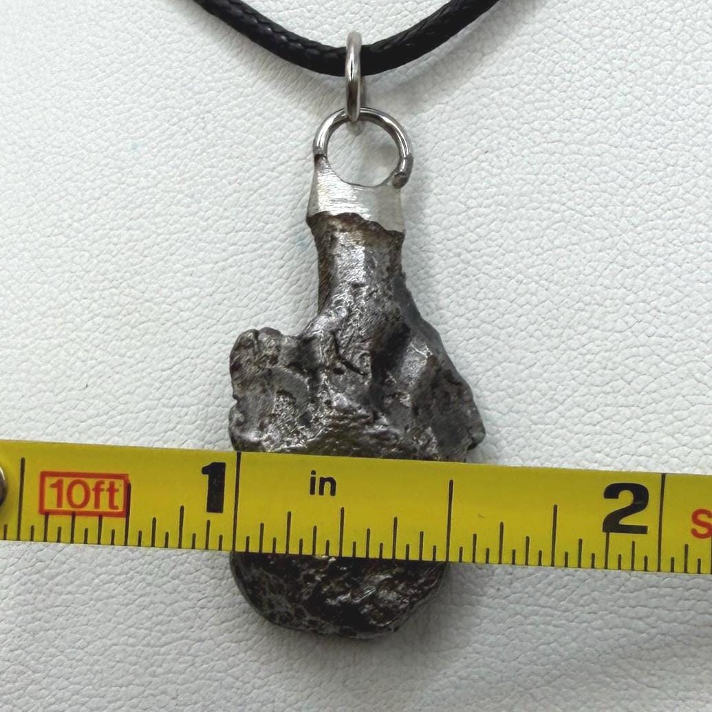Sikhote-Alin Iron Meteorite Pendant: Astronomy Space Gift, 10.16g