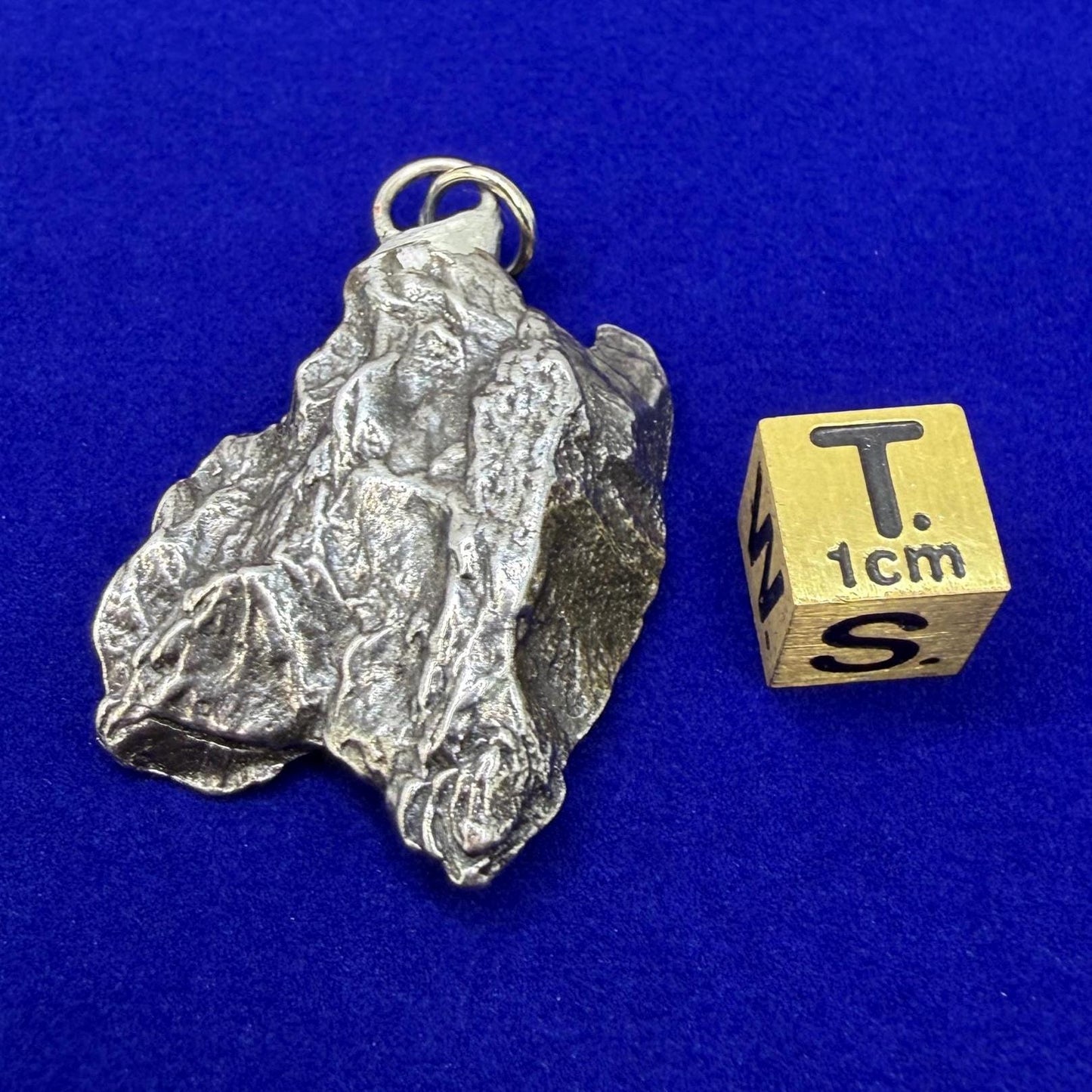 Campo del Cielo Meteorite Pendant: Authentic Iron Meteorite Jewelry, 20.30g