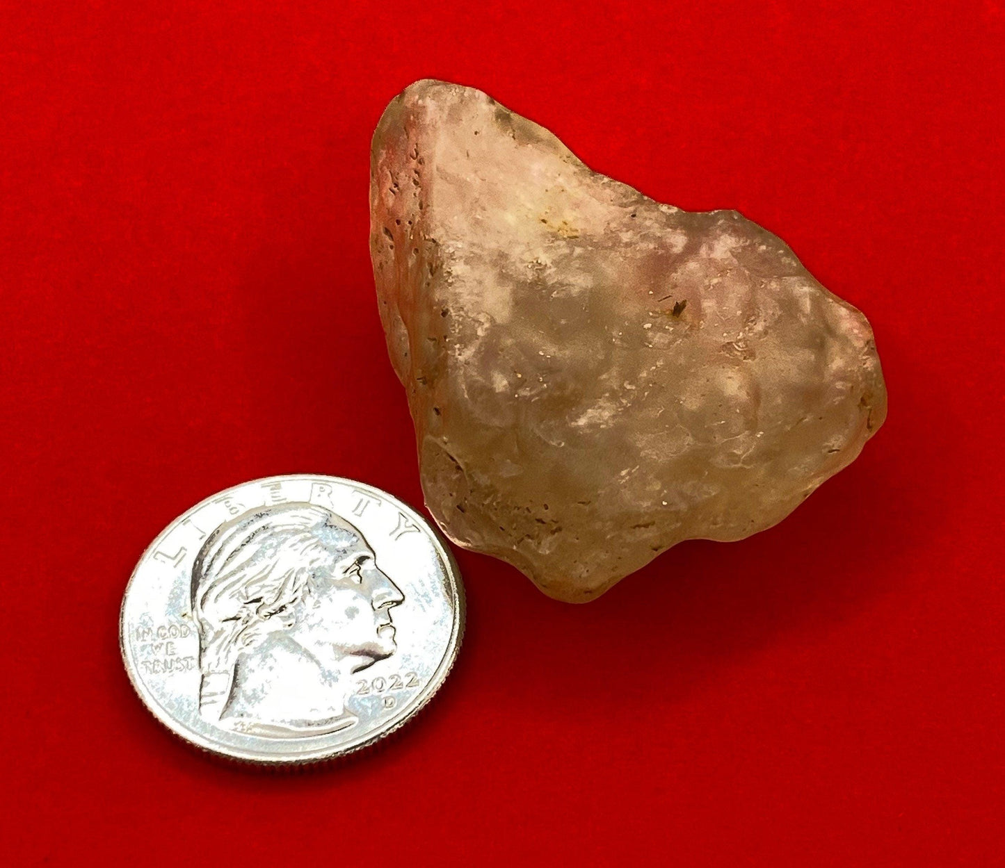 Rare Libyan Desert Glass: Golden Tektite Talisman, 22.70 grams