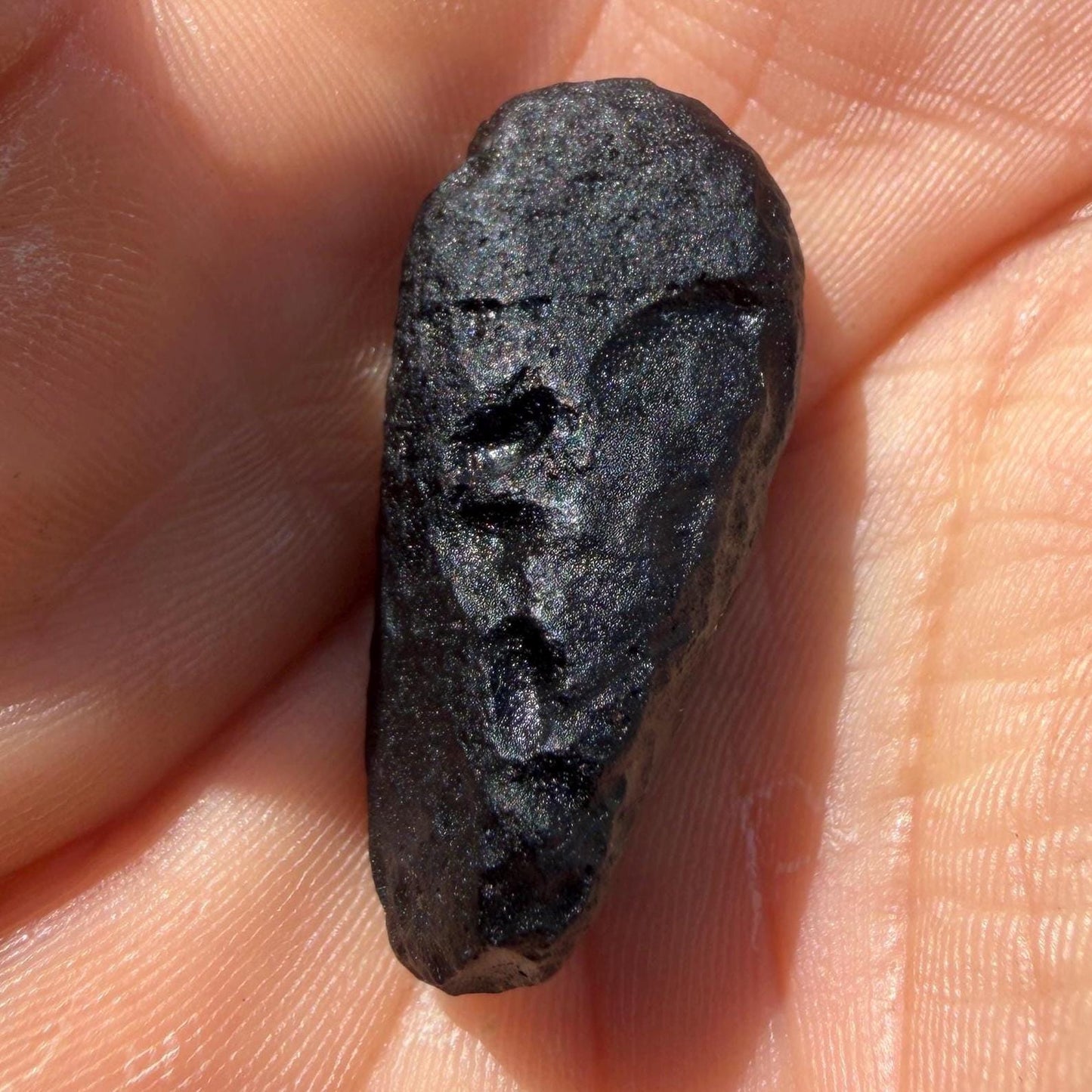 Saffordite Stone, Rare Cintamani, Arizona Tektite, 6.12 Grams