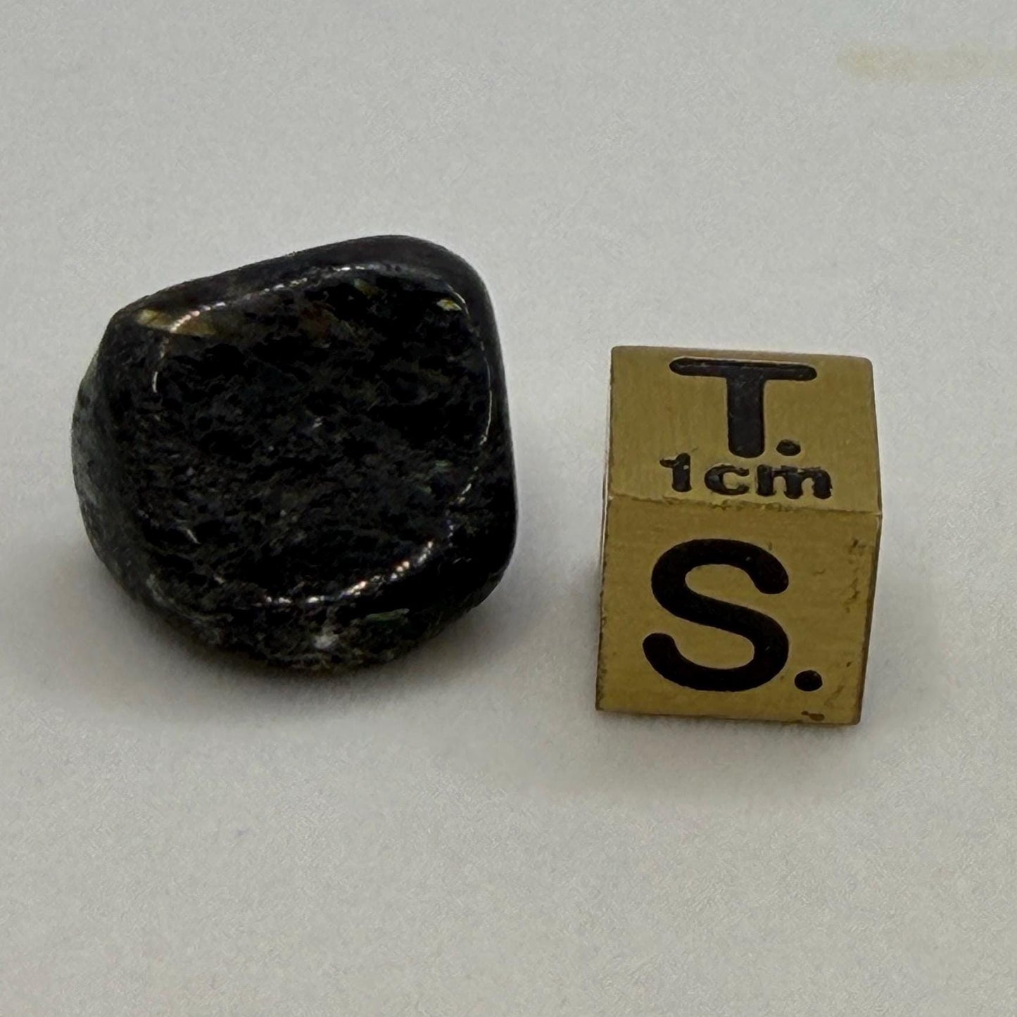 Greenland Nuummite Stone: Reiki Healing Stone, Protection Talisman, 5.25 grams