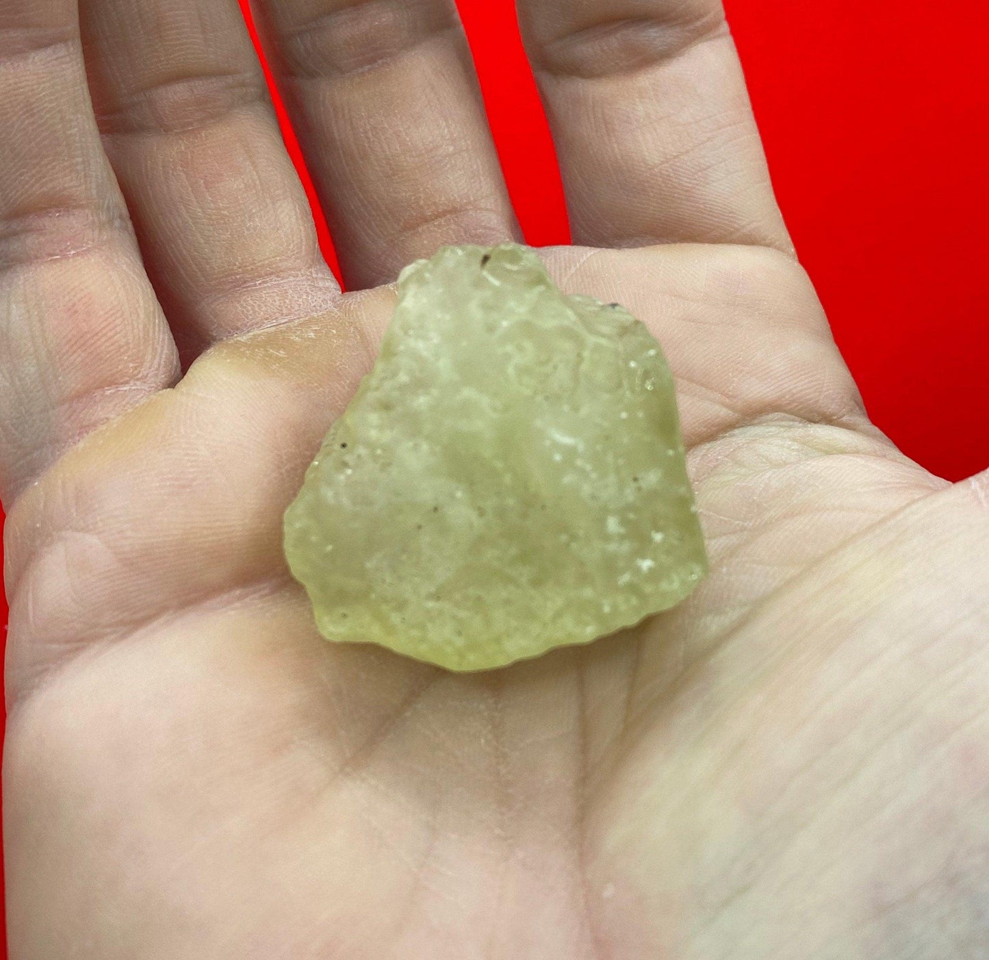 Libyan Desert Glass: Golden Tektite Talisman (27.17 grams)