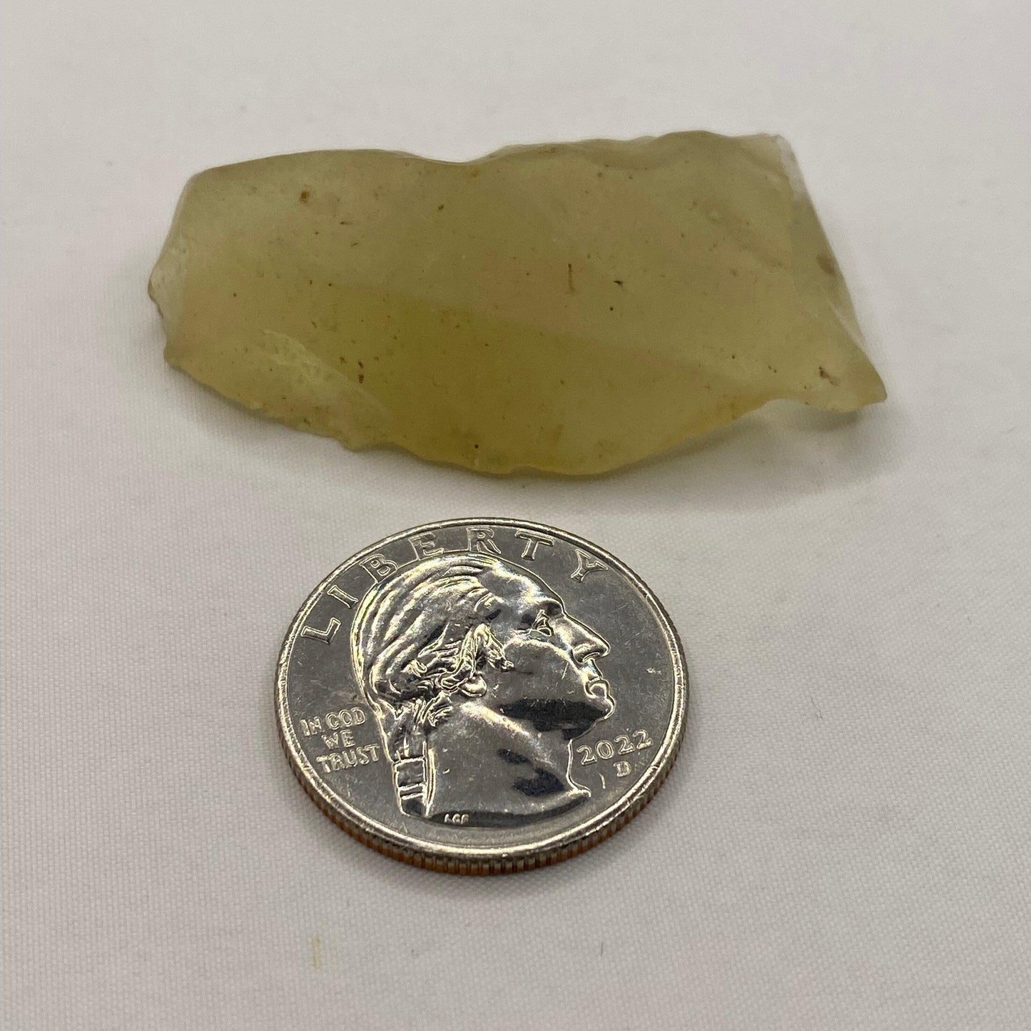 Libyan Desert Glass: Golden Tektite Talisman, 15.97 grams