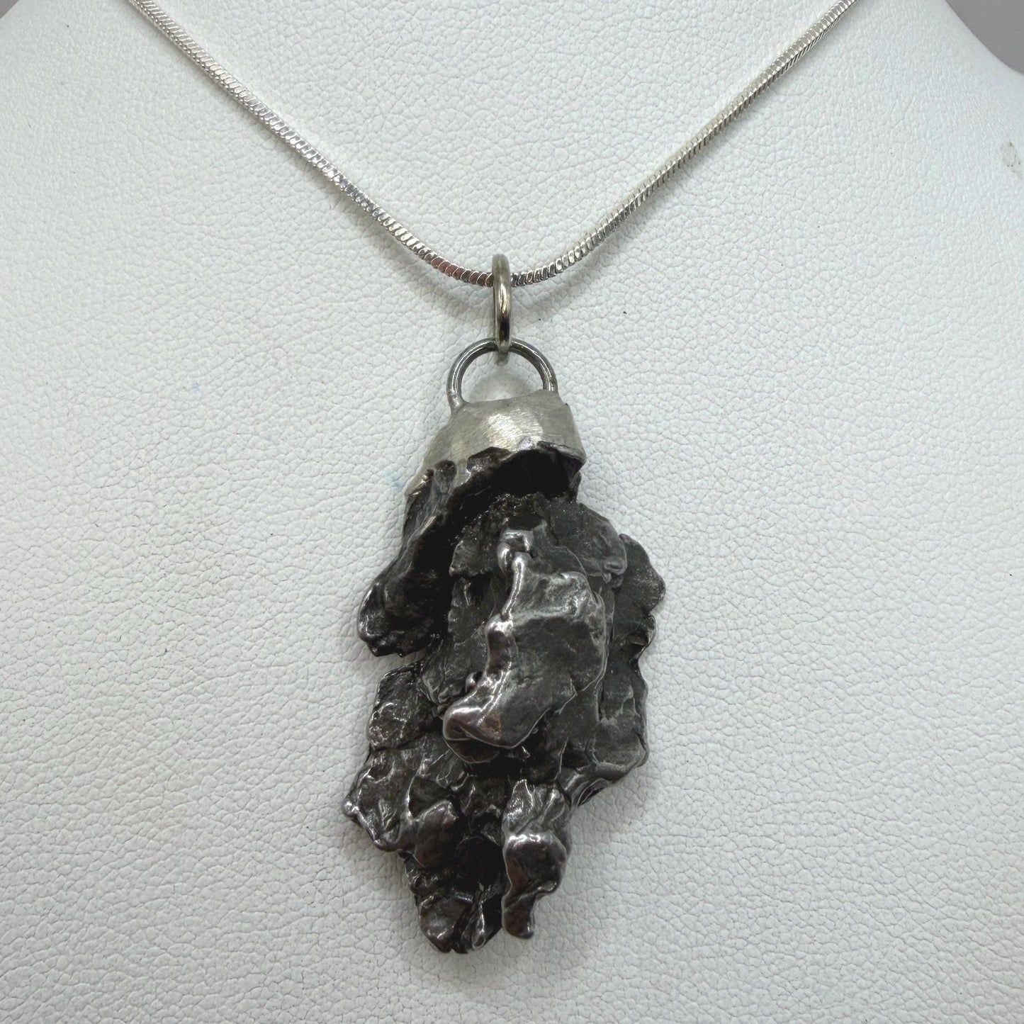 Campo del Cielo Meteorite Pendant, Authentic Astronomy Gift, Cosmic Jewelry, 17.51 grams