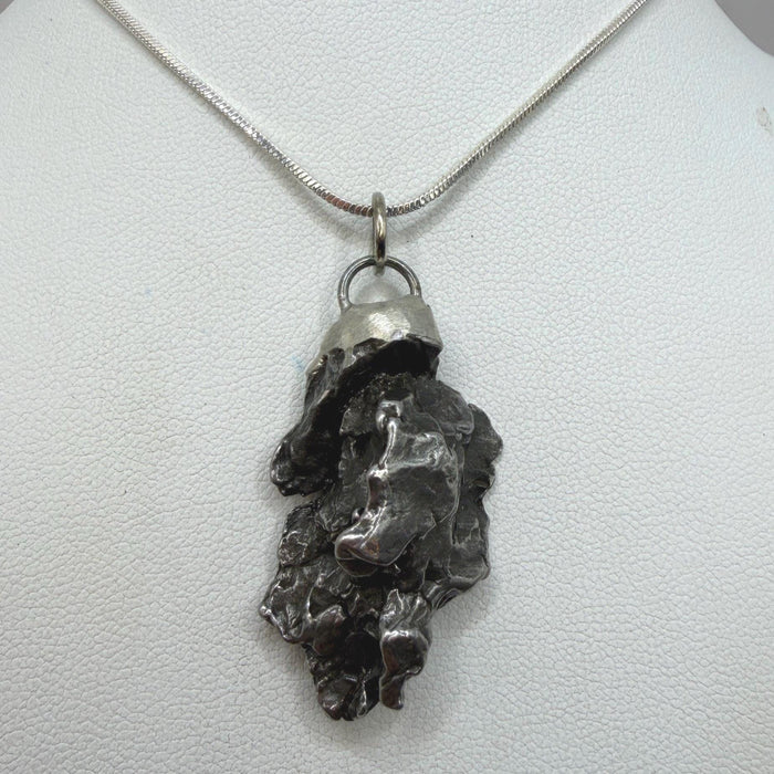 Campo del Cielo Meteorite Pendant, Authentic Astronomy Gift, Cosmic Jewelry, 17.51 grams