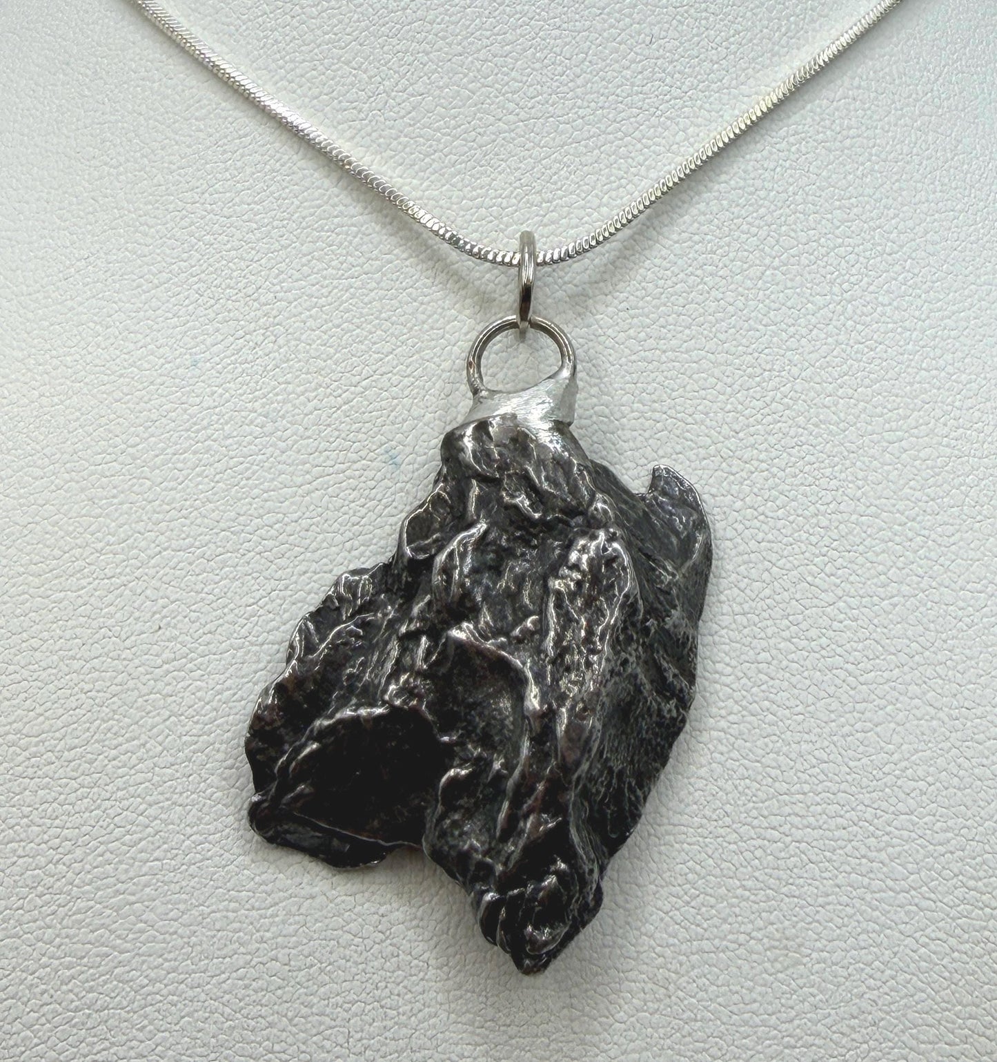 Campo del Cielo Meteorite Pendant: Authentic Iron Meteorite Jewelry, 20.30g