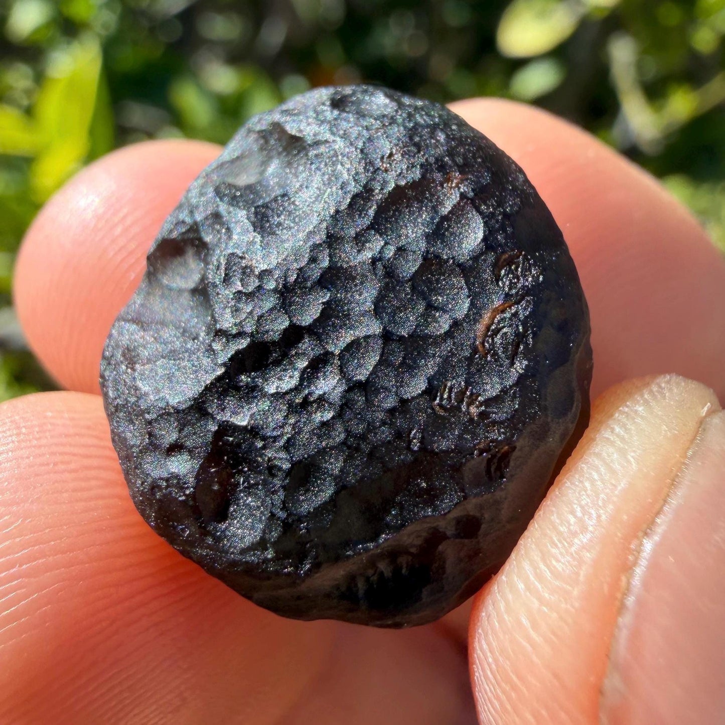 Saffordite Stone: Rare Cintamani, Arizona Tektite - 7.26 Grams