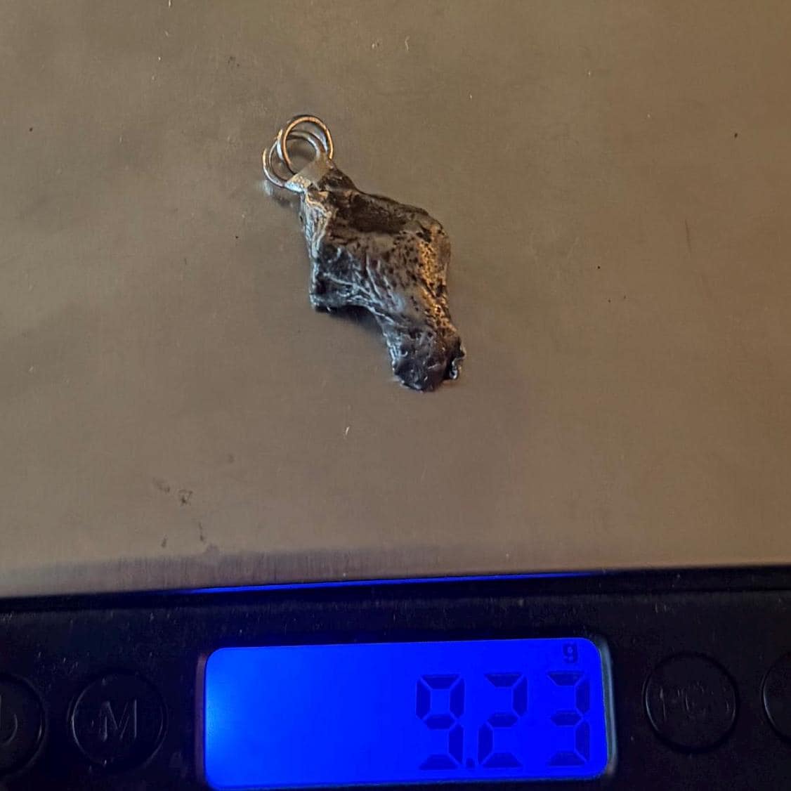 Sikhote-Alin Iron Meteorite Pendant: Astronomy Space Gift, 9.23g