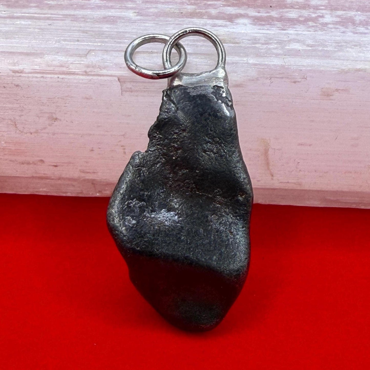 Sikhote-Alin Iron Meteorite Pendant: Astronomy Space Gift, 7.78g
