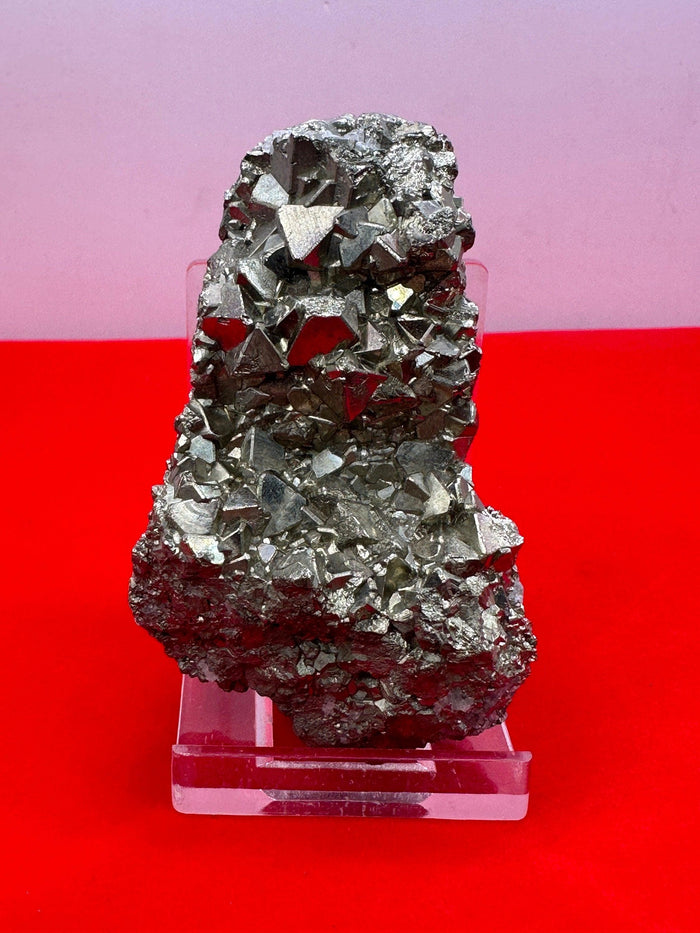 Peruvian Pyrite Specimen: Rare Triangular Formation, Fools Gold, 168.42g