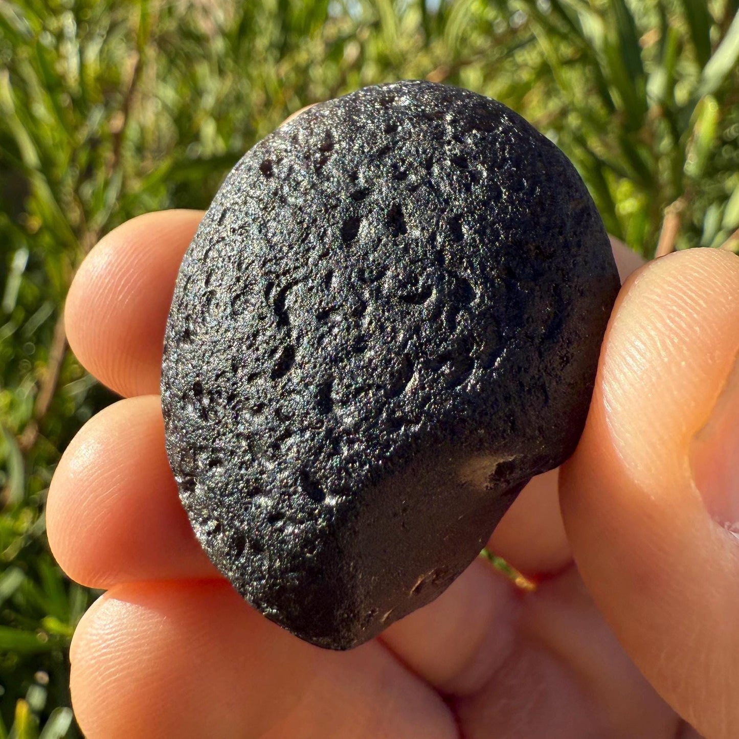 Colombianite Specimen: Translucent Tektite, Shamanic Healing Stone, Pseudo-Tektite, 33.20 grams