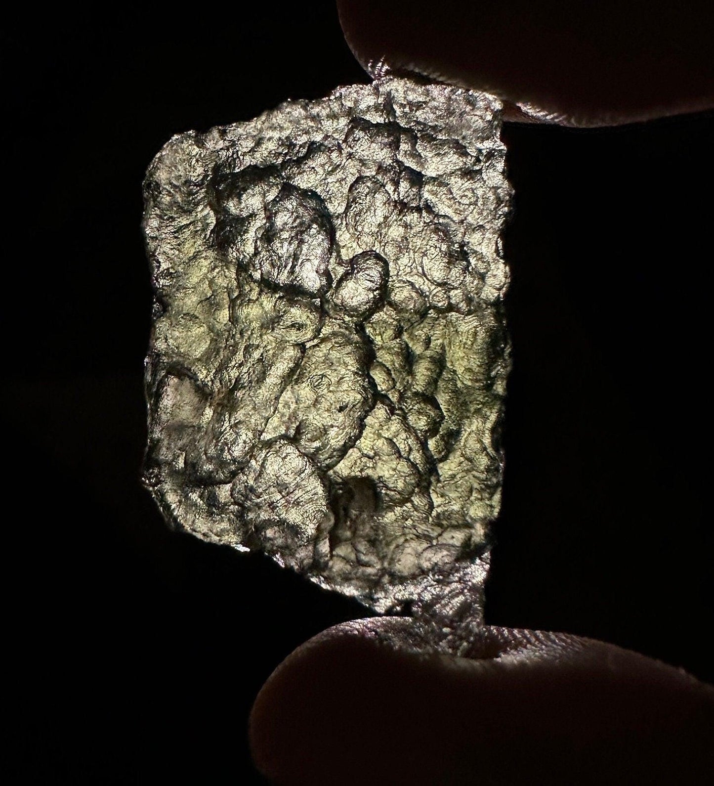 Authentic Moldavite Tektite Specimen, Reiki Talisman (4.19 grams)