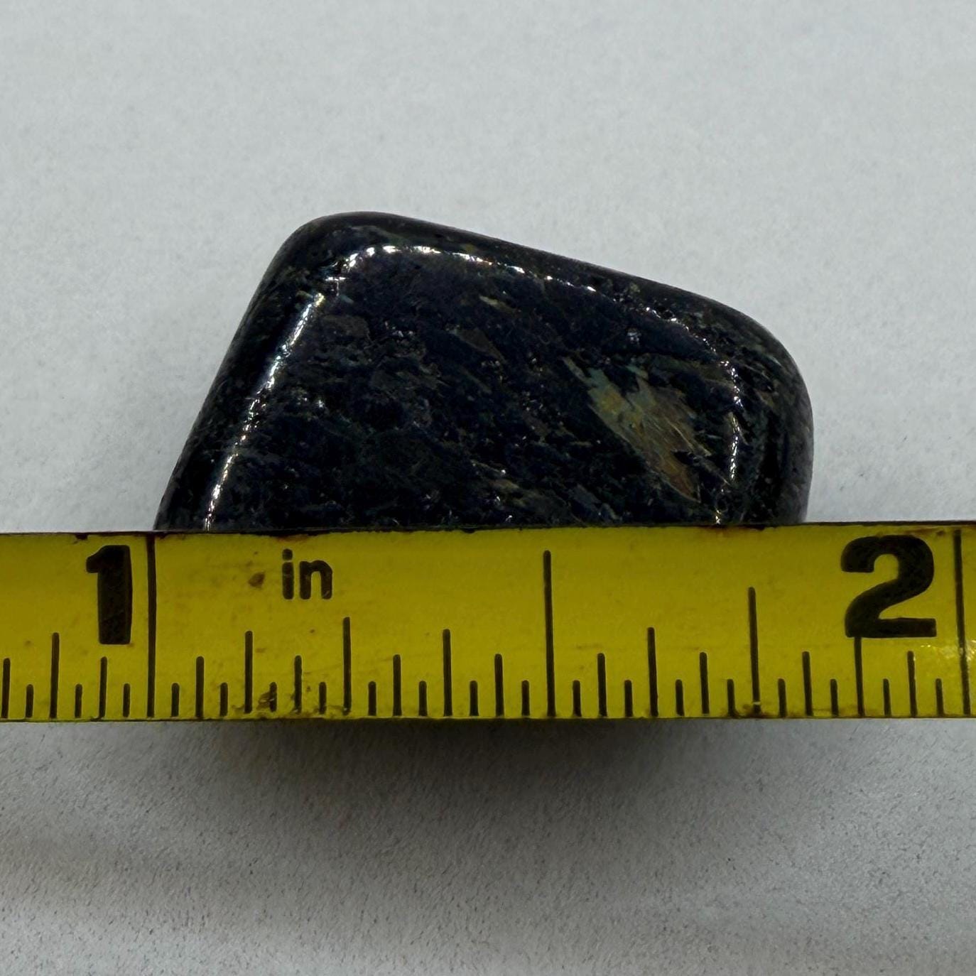 Greenland Nuummite Stone: Reiki Healing Stone, Protection Talisman, 9.75 grams
