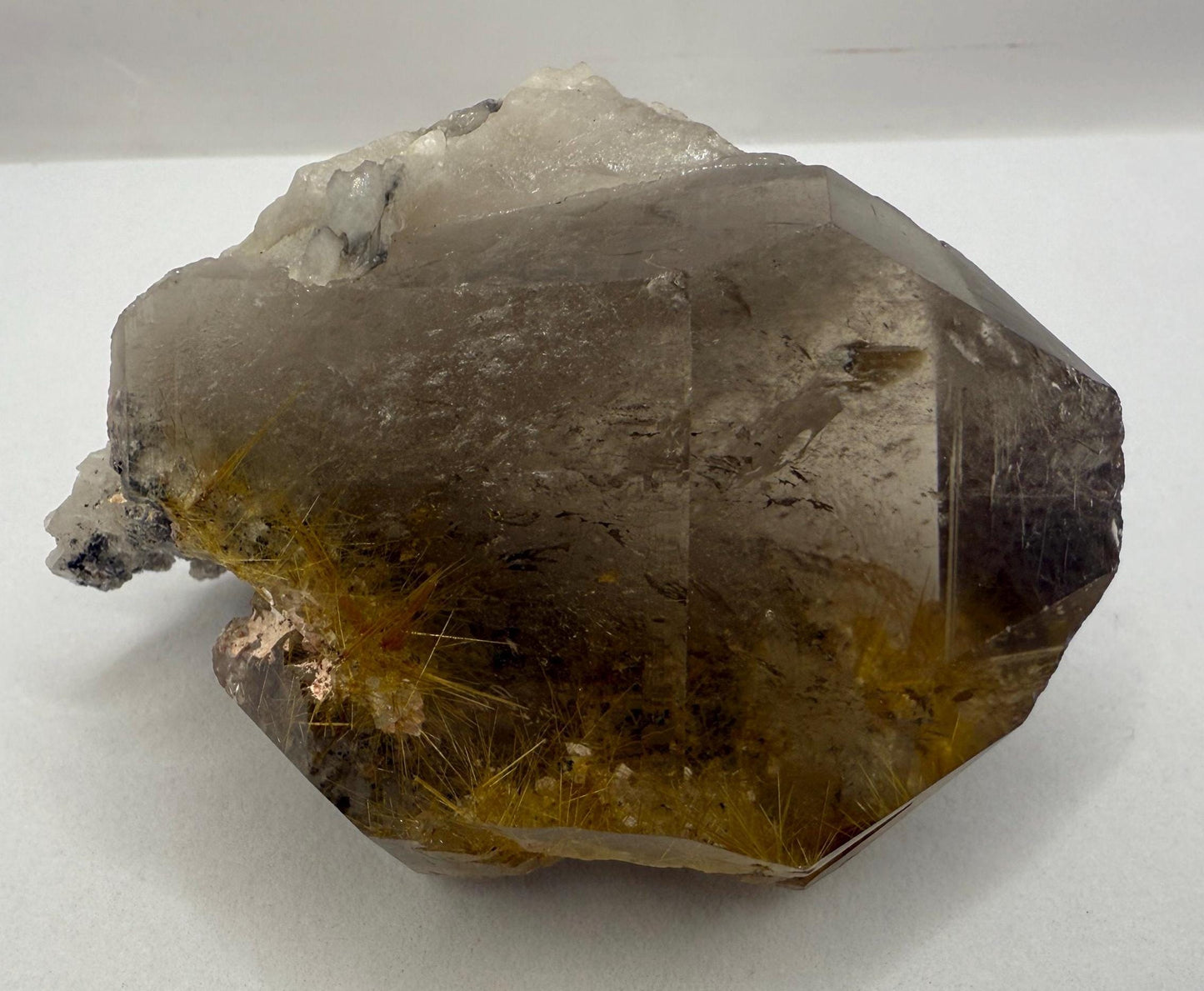 Rare Golden Rutilated Quartz Crystal: Brazilian Fine Crystal, 348g