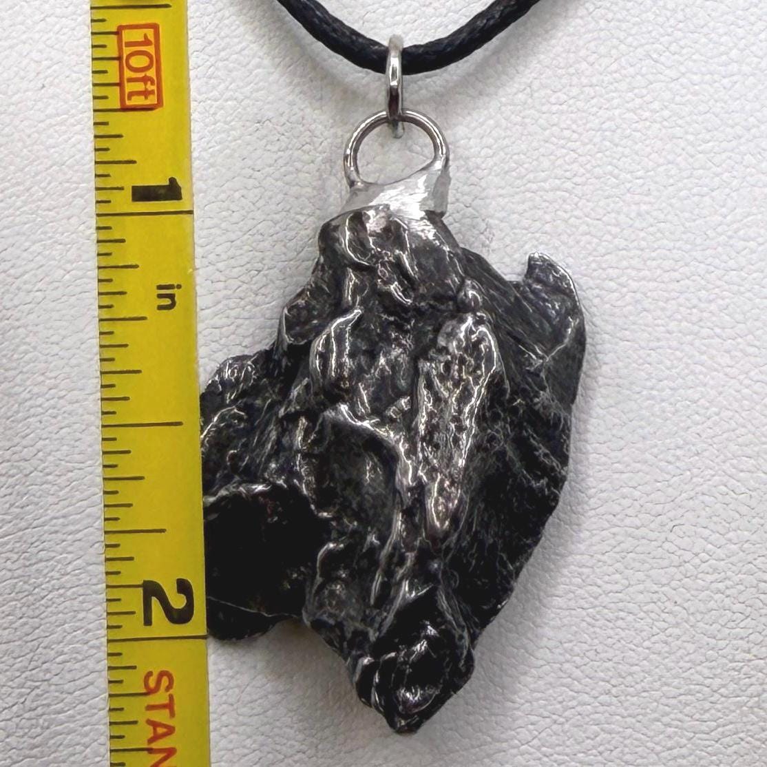 Campo del Cielo Meteorite Pendant: Authentic Iron Meteorite Jewelry, 20.30g