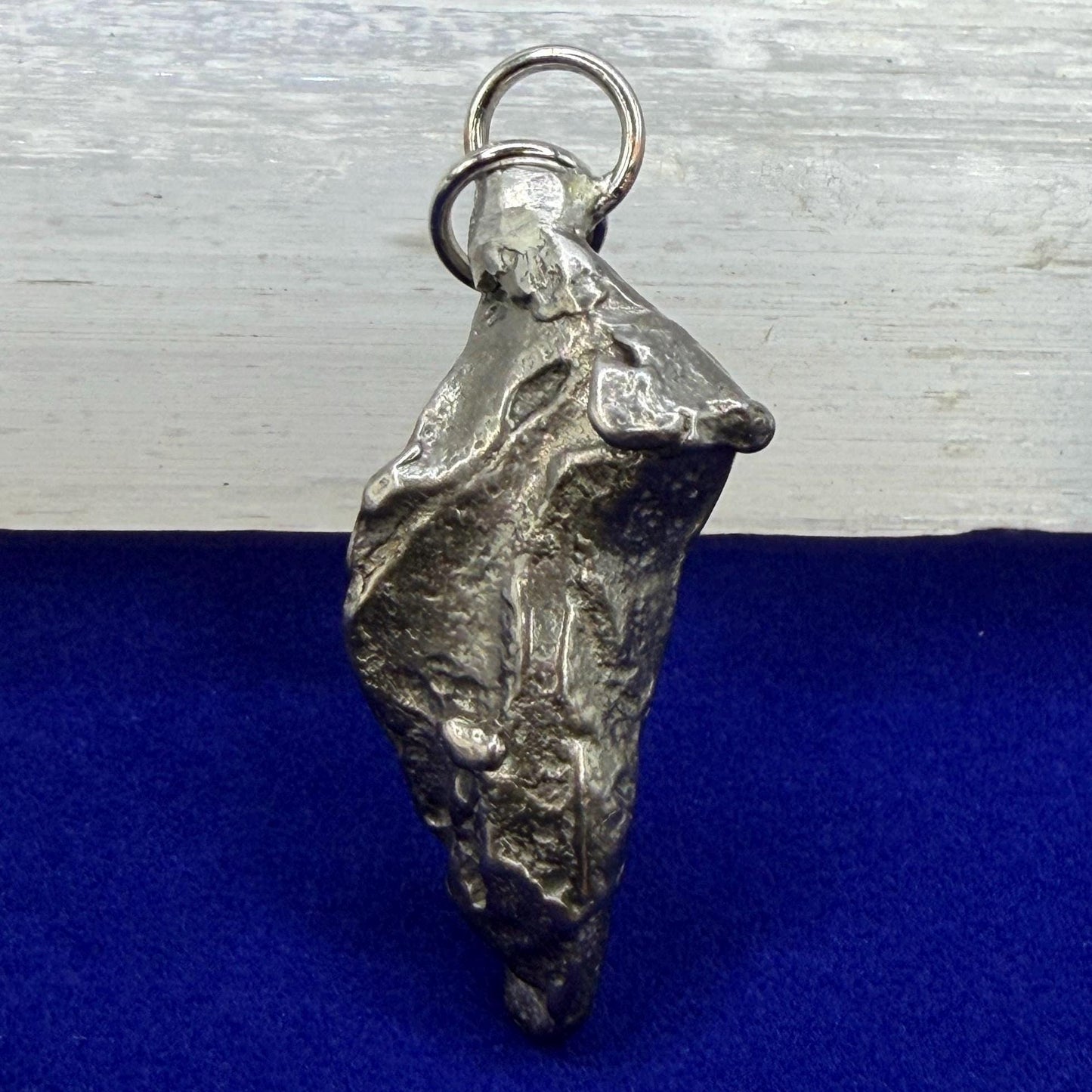 Gebel Kamil Iron Meteorite Pendant, 10.15 grams, Egypt, Authentic Meteorite