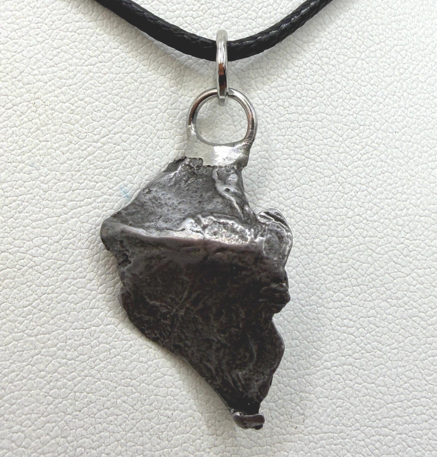 Sikhote-Alin Iron Meteorite Pendant: Astronomy Space Gift, 7.47g